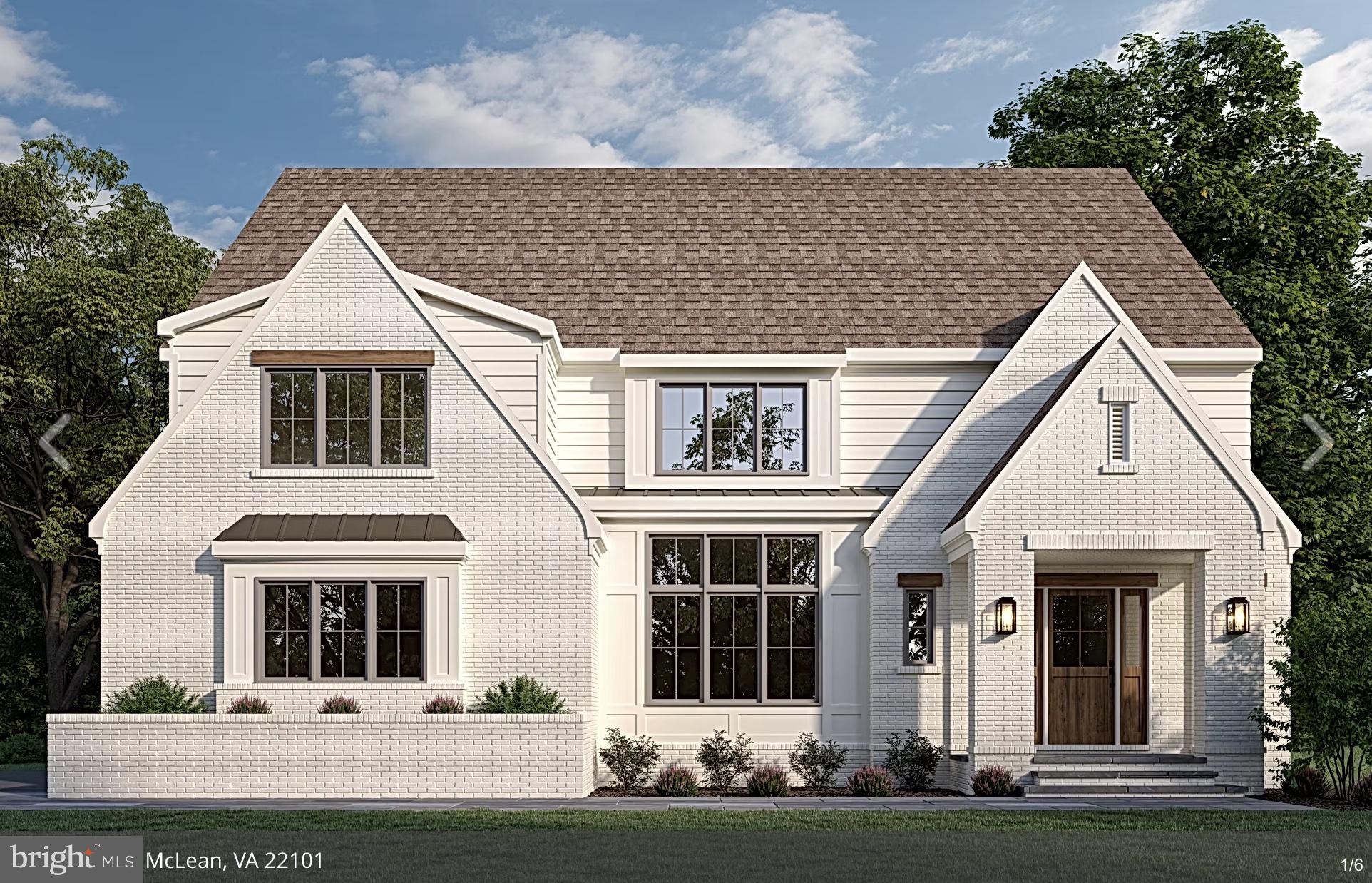 Welcome to an exceptional new offering by acclaimed builder M-R Custom Homes, masterfully crafted in the prestigious  Chesterbrook Woods enclave of McLean. Set on a generous 11,875 square foot homesite, this distinguished residence showcases over 7,800 square feet of refined living space designed for both grand entertaining and effortless everyday living. Thoughtfully appointed across four finished levels, the home offers 7 spacious bedrooms, 7 full baths, and 2 half baths, including a main-level suite ideal for guests or a private study. From the moment you enter, soaring 10-foot ceilings, wide-plank white oak flooring, and impeccable craftsmanship set a tone of understated luxury. At the heart of the home, a truly showstopping gourmet kitchen is designed to inspire—from the professional-grade appliance suite to the expansive quartz island, custom inset cabinetry, and oversized walk-in pantry. Seamlessly open to the inviting family room with its coffered ceiling and statement fireplace, this space flows effortlessly to a beautifully appointed screened porch, creating an indoor-outdoor experience perfect for year-round entertaining. Elegant formal spaces include a dining room complemented by a butler’s pantry and a private library or living room with French doors. Every detail has been considered, including a well-designed mudroom with custom built-ins and designer finishes. Upstairs, the primary suite offers a serene retreat, complete with dual walk-in closets and a spa-inspired bath featuring heated floors, a soaking tub, and a glass-enclosed shower. Each secondary bedroom enjoys its own en-suite bath, while a convenient upper-level laundry room enhances everyday ease. 
The versatile third-level loft provides an ideal setting for a private office, guest quarters, or au pair suite. The lower level is equally impressive, featuring a sprawling recreation room with wet bar, a fitness studio, an additional bedroom and bath, and abundant storage throughout. Enhancing the home’s modern lifestyle appeal are integrated ceiling speakers, an elevator rough-in, and thoughtfully curated finishes at every turn. Outdoor living is elevated by a three-season screened porch with skylights, heaters, and Trex flooring, overlooking the landscaped rear yard and patio. Perfectly positioned just moments from the George Washington Memorial Parkway and Dolley Madison Boulevard, as well as premier shopping, dining, and parks, this residence offers both privacy and convenience in one of McLean’s most sought-after locations. 
Chesterbrook Elementary School, Longfellow Middle School, and McLean High School. Expected delivery: Late Summer / Early Fall 2026.