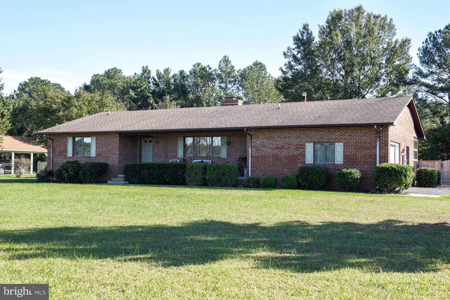 All Brick Rambler located in Scotch Point Hollywood MD.  Flat yard, .97 acres, fenced back yard.  Screened in back porch.  Wood insert.  Beautiful home very well maintained.