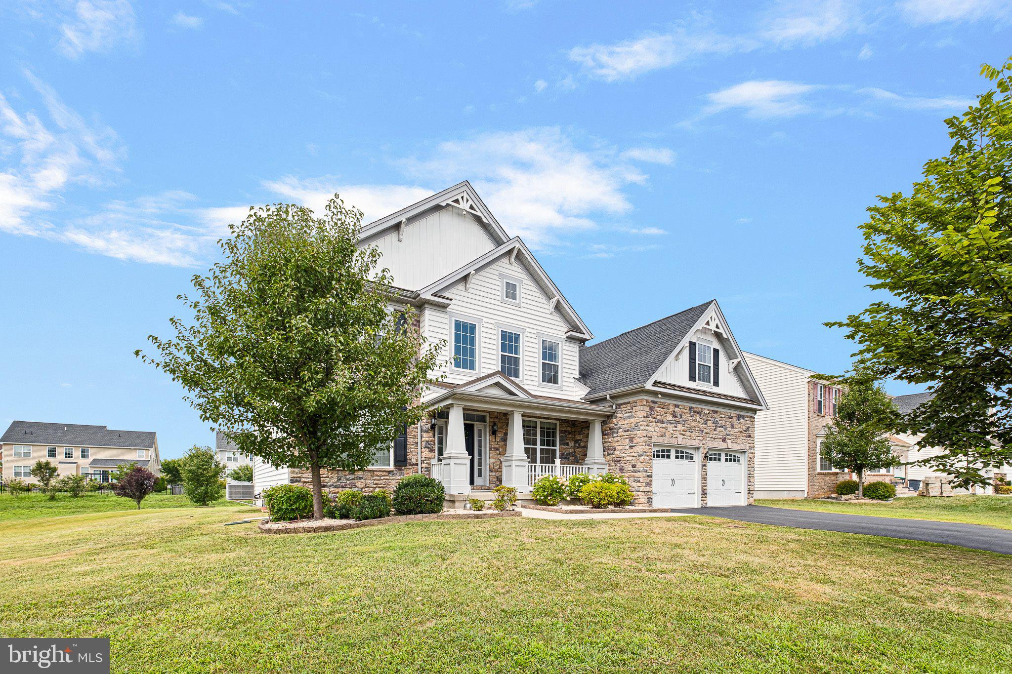 Welcome to this exquisite 6 bedroom, 4 bathroom home located in the popular High Pointe at St. Georges! Stepping inside, you are welcomed by gleaming hardwood floors in the Foyer. The formal dining room, is located to the left upon entry, creating a bright and inviting space. The expansive two story family room is perfect for gatherings, featuring a natural gas fireplace for warmth and ambiance. The well-appointed kitchen boasts, gleaming hardwood flooring, granite countertops, a center island, stainless steel appliances, walk in pantry and ample cabinetry for storage. The morning room is ideal for sunny suite. Don't miss the additional bedrooms/office, laundry room and full bathroom on this level! Upstairs, the primary bedroom awaits with double doors, a spacious walk-in closet and a sitting room. The luxurious full bathroom is complete with a stand-up shower, soaking tub, double sinks, and tile flooring. The three additional bedrooms share a hallway full bathroom with a double sink vanity and tile flooring. In the basement, there is a full bathroom, additional living space and plenty of storage. The generous 0.27-acre lot backing up to open space offers a peaceful setting. As a resident of this community you can enjoy a clubhouse, pool, fitness center, and walking trails, providing endless opportunities for leisure and relaxation. With its convenient location, desirable community amenities, and charming features, this home is a must-see. Schedule your tour today!