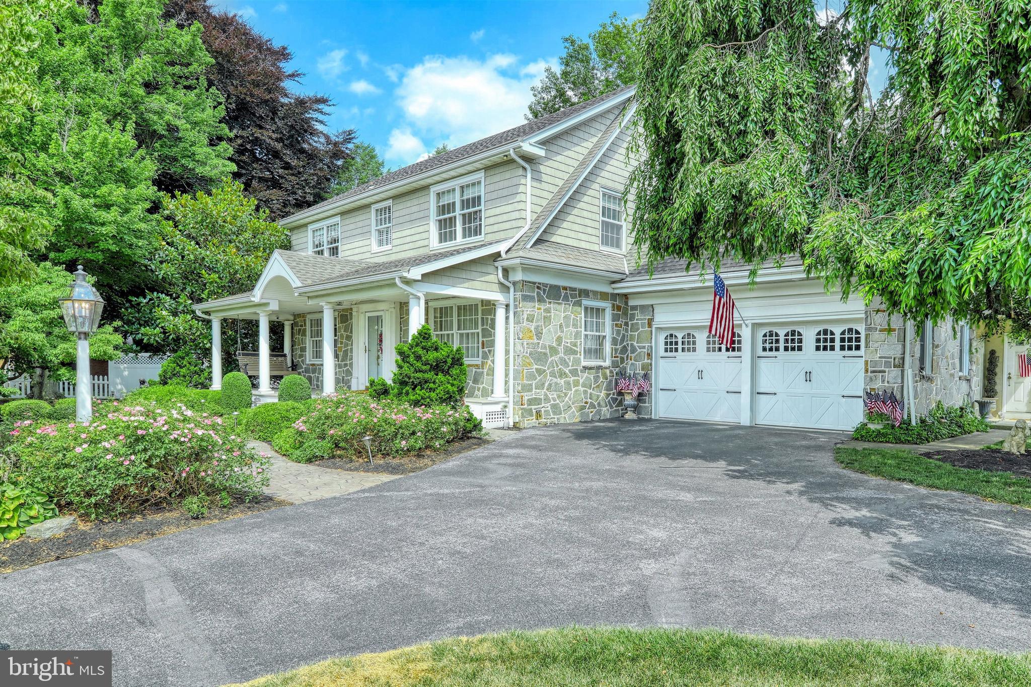 Welcome to 2275 S George St.   This Charming  Butler Stone home on a 1/2 acre was built in 1960.  Relax on the front porch swing and plan your next pool party or family gathering.   This  3786 Sq/ft home has plenty of space to Social distance.   5 bed rooms and 2 car garage. It has much of the original hardwood flooring and many Pella replacement windows with deep window sills.  The hardwoods are under the living and dining room carpet. The family room addition with fireplace overlooks the backyard and pool area.  It was designed with a full bath and separate entrance to be used as possible in-law quarters.  I has a pull down screen built into the ceiling beam.  There are 4 bedrooms in the original home. The master bedroom has a large dressing area with 3 closets and a sink.  The fifth bedroom addition has a balcony,  murphy bed, cedar closet and high ceiling.   It could be used as an art studio,   home office or  for home schooling.   The upstairs bathrooms are absolutely beautiful.  One includes a double sink, urinal, walk in shower and large soaking tub. There is a large upstairs laundry room. There are 2 staircases and a hidden room for your security. There is also a hidden safe.  There are 3 fireplaces. The back yard is semi private with a wonderful deck and mature trees for shade and mature landscaping.   There is a concrete Sylvan pool with a caribbean  clear system.  Everything the owners have added has been done with quality.    The kitchen and breakfast area were remodeled may years ago and are ready for an update, There is a JennAir and all appliances are included.  There's a finished family room in the basement with knotty pine paneling and a fireplace.   This home is truly a gem and possibilities are endless.     Located across from Apple Hill Medical Center and 2 miles from York Hospital it is easily accessible to I83 .