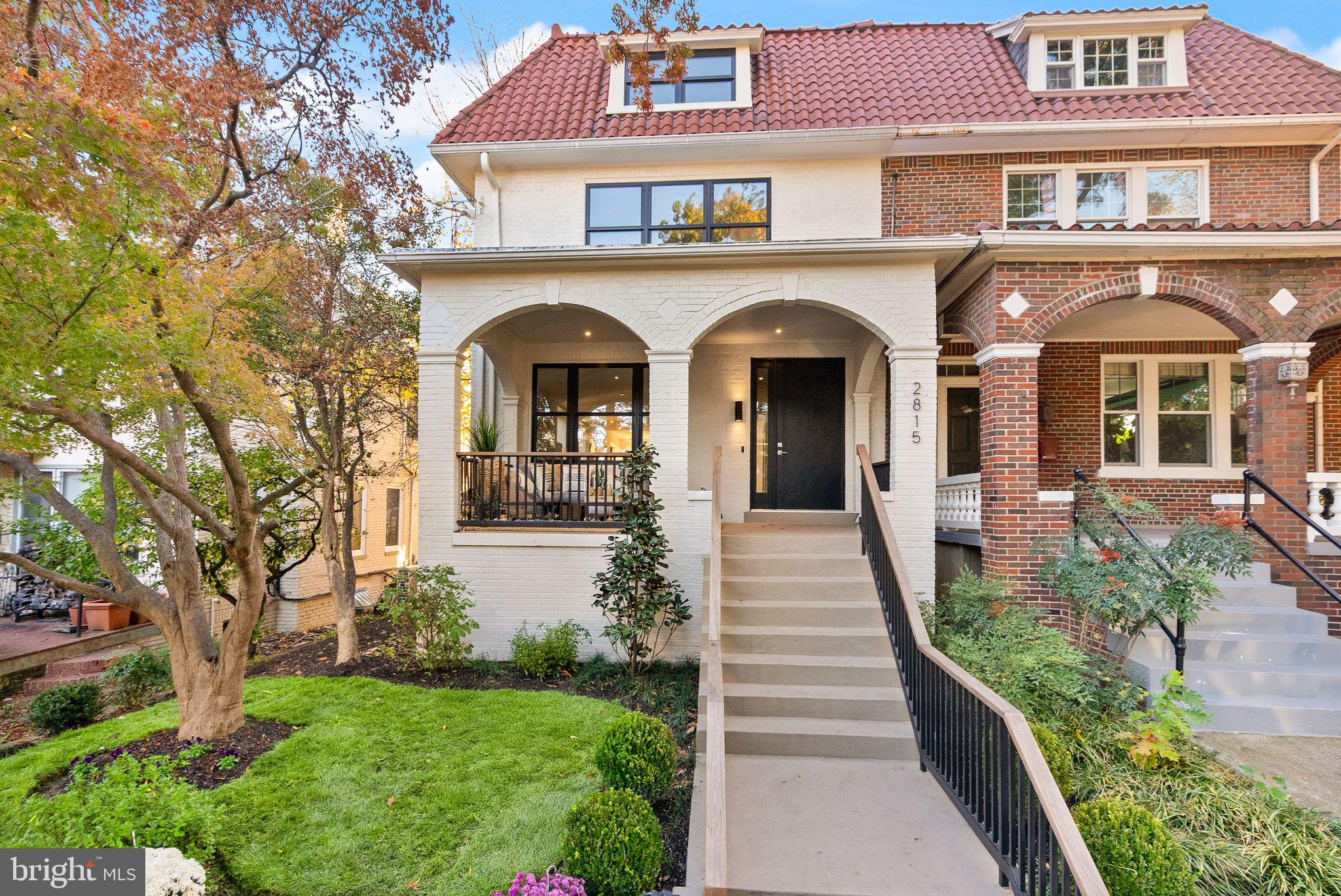 Beautifully reimagined Mediterranean-style residence in sought-after Observatory Circle, where timeless architecture meets modern luxury across nearly 3,900 square feet of thoughtfully designed living space. Bathed in natural light and rich in layered textures, this 5-bedroom, 4.5-bath home offers a rare blend of warmth, scale, and sophistication.

A welcoming front porch sets the tone, leading into gracious formal and informal living spaces that flow seamlessly into a stunning Porcelanosa kitchen featuring Xtone surfaces and fully integrated Bosch, Sharp, and Fisher & Paykel appliances—designed for both everyday living and elevated entertaining.

The home’s outdoor spaces are equally compelling, with a beautifully landscaped garden, expansive deck, and stone patio creating a private oasis ideal for gatherings or quiet retreat. Upstairs, the serene primary suite offers a spa-inspired experience with generous storage, while additional bedrooms, a private balcony, and a sun-filled sitting room provide flexible space for guests, work, or relaxation.

The fully finished lower level delivers exceptional versatility, complete with a recreation room, guest suite, kitchenette, and laundry. A rare detached two-car garage is complemented by a fully finished studio above—ideal as a wellness studio, private fitness space, home office, creative studio, or guest quarters, offering exceptional flexibility to suit a variety of lifestyles.

Ideally located just moments from Georgetown and Cathedral Commons, this home offers a seamless blend of residential tranquility and urban accessibility. Enjoy the convenience of nearby Whole Foods, Giant Food, CVS Pharmacy, Solidcore, Bluemercury, Proper Topper, and Starbucks, along with dining destinations including Barcelona Wine Bar, Silver, Two Amys, and Cactus Cantina. Outdoor enthusiasts will appreciate close proximity to Glover Archbold Park and Guy Mason Recreation Center, with easy access to Massachusetts Avenue, downtown Washington, and beyond.