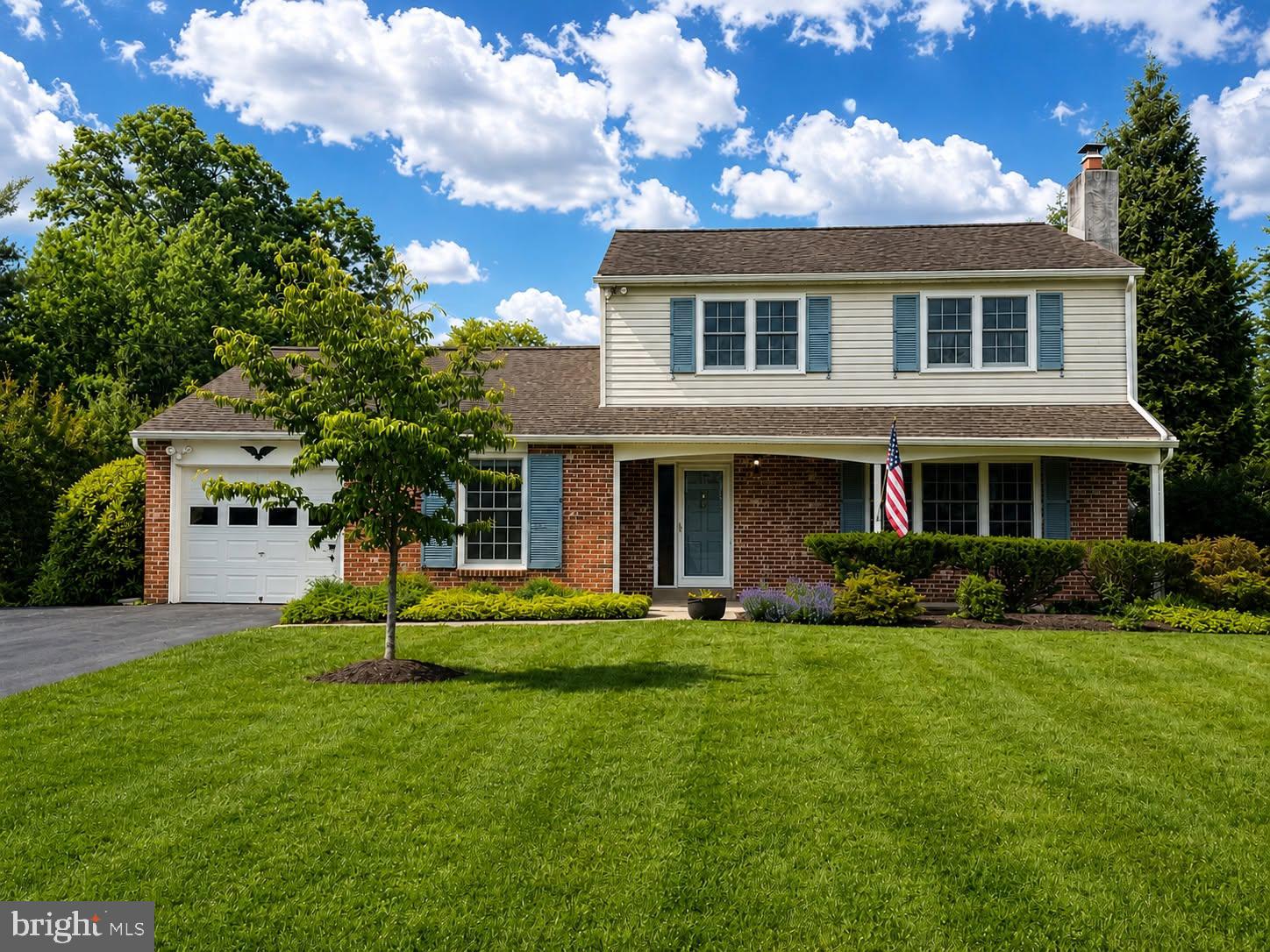 Take advantage of this incredible opportunity to own a spacious single-family home in the highly sought-after Methacton School District, where comfort, convenience, and pride of ownership come together.  Step onto the inviting covered front porch and enter the welcoming foyer, which opens to a large living room featuring a beautiful brick fireplace and custom built-in shelving. The formal dining room provides the perfect space for entertaining family and friends, while the eat-in kitchen offers abundant cabinetry, generous counter space, and black appliances.  Just off the kitchen, you'll find a cozy den/family room that leads to a convenient powder room and laundry area. An exterior door provides access to the enclosed porch, creating the perfect spot to relax and enjoy views of the backyard.  Upstairs, the spacious primary suite includes a private full bathroom. Three additional generously sized bedrooms and a full hall bath complete the second floor, offering plenty of room for family, guests, or a home office.  Outside, you'll fall in love with the expansive backyard surrounded by mature landscaping, providing exceptional privacy and a picturesque setting for outdoor entertaining, gardening, or simply enjoying nature.  Conveniently located near shopping, dining, parks, and major commuter routes, this home offers the perfect combination of space, charm, and location. Don't miss your chance to make this wonderful property your own!