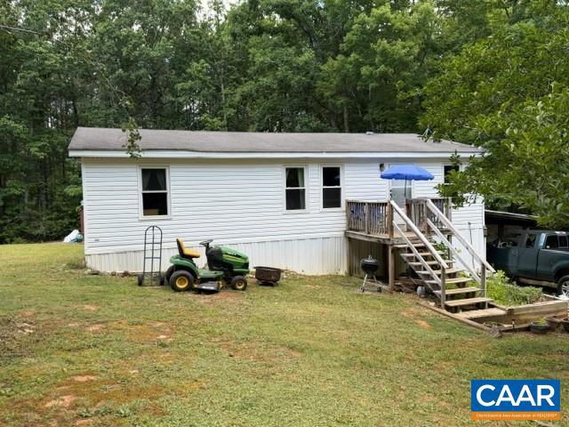 Affordable country living on 2 acres in Fluvanna County! This 3-bedroom, 2-bath home offers a functional layout, spacious living area, and private primary suite. Enjoy the peaceful setting with plenty of room for gardening, recreation, or simply relaxing. This is an appointment only showing - no drivebys! Priced at $165,000 ?don't miss this great opportunity!