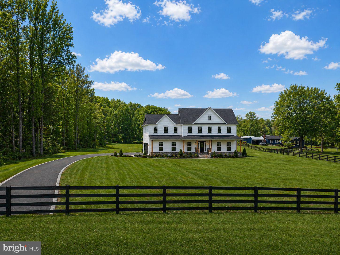 To be built—Ready for delivery mid-June 2026! Brand new custom home situated on just over 10 private acres in a peaceful Warrenton setting. Thoughtfully designed with modern living in mind, this home offers the perfect balance of comfort, functionality, and space.

Step inside to an inviting open-concept floor plan ideal for both everyday living and entertaining. The gourmet kitchen is a true centerpiece, featuring a large island, cooktop, double wall ovens, dishwasher, and refrigerator with ice maker. The adjoining great room offers a warm and welcoming atmosphere with a cozy gas fireplace, while a dedicated main-level office provides flexibility for work or quiet retreat.

Upstairs, you’ll find four spacious bedrooms, including a stunning primary suite with a luxurious bath featuring double vanities, a walk-in shower, and a large walk-in closet. A full hall bath and conveniently located laundry room complete the upper level.

The finished basement expands your living space with a large recreation room highlighted by a wet bar—perfect for entertaining or relaxing—along with a full bath for added convenience.

Additional features include a functional mudroom off the garage with a large closet and half bath, and a charming front porch with stone accents and columns.

Enjoy the privacy and possibilities of 10+ acres, all while being conveniently located near Warrenton and Gainesville.
