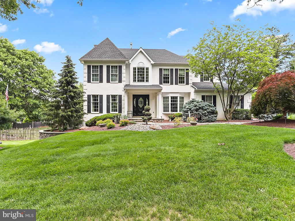 Meticulously maintained and beautifully upgraded, this stunning Lakeview Estates home offers over 3,450 square feet of exceptional living space on a professionally landscaped 0.62-acre lot. Featuring 4 bedrooms, 3.5 bathrooms, and luxury finishes throughout, this home perfectly combines elegance, comfort, and functionality.
Enter through a soaring two-story foyer that welcomes you into a thoughtfully designed main level featuring formal living and dining rooms, ideal for entertaining. The gourmet kitchen showcases Viking and Miele appliances, granite countertops, a skylit greenhouse breakfast nook, and an attached granite breakfast table with seating. Open to the kitchen is a spacious family room featuring custom built-ins and a gas fireplace, creating the perfect gathering space for everyday living and entertaining.
The main floor also offers a private office that can easily serve as a 5th bedroom, a convenient laundry room complete with washer and dryer, and hardwood flooring, custom lighting, and upgrades throughout.
An upgraded staircase leads to the luxurious primary suite featuring an adjoining sitting room, a spa-inspired custom bathroom, and a walk-in closet designed by California Closets. Three additional generously sized bedrooms each include custom California Closets and are complemented by a beautifully appointed full hall bathroom featuring high-end fixtures and custom finishes.
The finished basement expands the living space with a custom bar, movie lounge, full bathroom, exercise room, built-in craft/workstation with storage, and an oversized storage room.
Recent updates include a newer roof, newer water heater, and a full-yard sprinkler system. Exterior curb appeal is unmatched with a new front porch and portico, dramatic accent lighting, premium aluminum fencing, lush professionally maintained grounds, an IPE wood deck, custom shed, and a Garage Tek-equipped two-car side-entry garage.
Located in the Neshaminy School District, this extraordinary home offers luxury living in one of the area’s most desirable neighborhoods.
