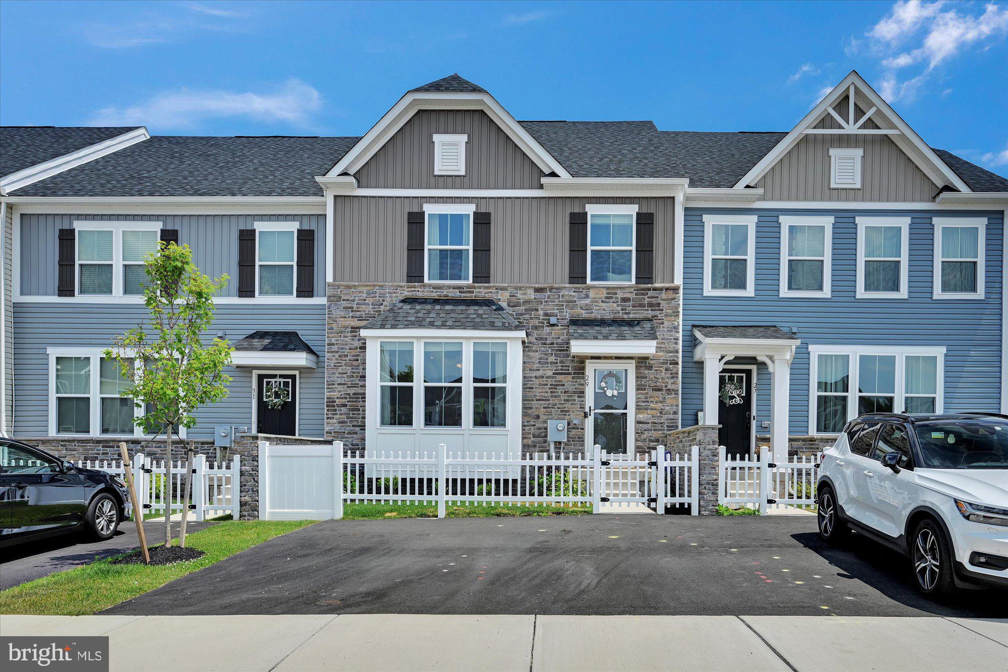 Welcome to Townes at Montgomery View! This beautiful townhome is exactly what you have been waiting for and is situated on a PREMIUM lot with no one behind you! Recently built in 2020, this home has been meticulously maintained by the current owners and is located in the highly desired Boyertown Area School District! The Wexford Model offers 3 bedrooms, 2.5 bathrooms, 2,398 square feet of living space, an open concept floor plan, and is LOADED with upgrades including the 4' extension! On the 1st floor you will find 9 foot ceilings, recessed lighting, LVP flooring, granite countertops, 42" white kitchen cabinetry, an oversized kitchen island, stainless steel appliances, tile backsplash, and more! Head upstairs and be greeted with 9' ceilings, a 13'X16' owners suite with owners bathroom featuring a double bowl vanity and tile shower, an oversized walk-in closet, and a 2nd floor laundry located in the hallway! The finished basement is an added bonus to this home, offering an additional recreation room and study! Kick your feet up and relax on the composite deck out back! Don't worry, the HOA also takes care of lawn maintenance and snow removal! Enjoy worry free living knowing that everything is only 2 years old and Ryan Home's 10 year structural warranty is transferable to the new homeowner! You DO NOT want to miss this one!