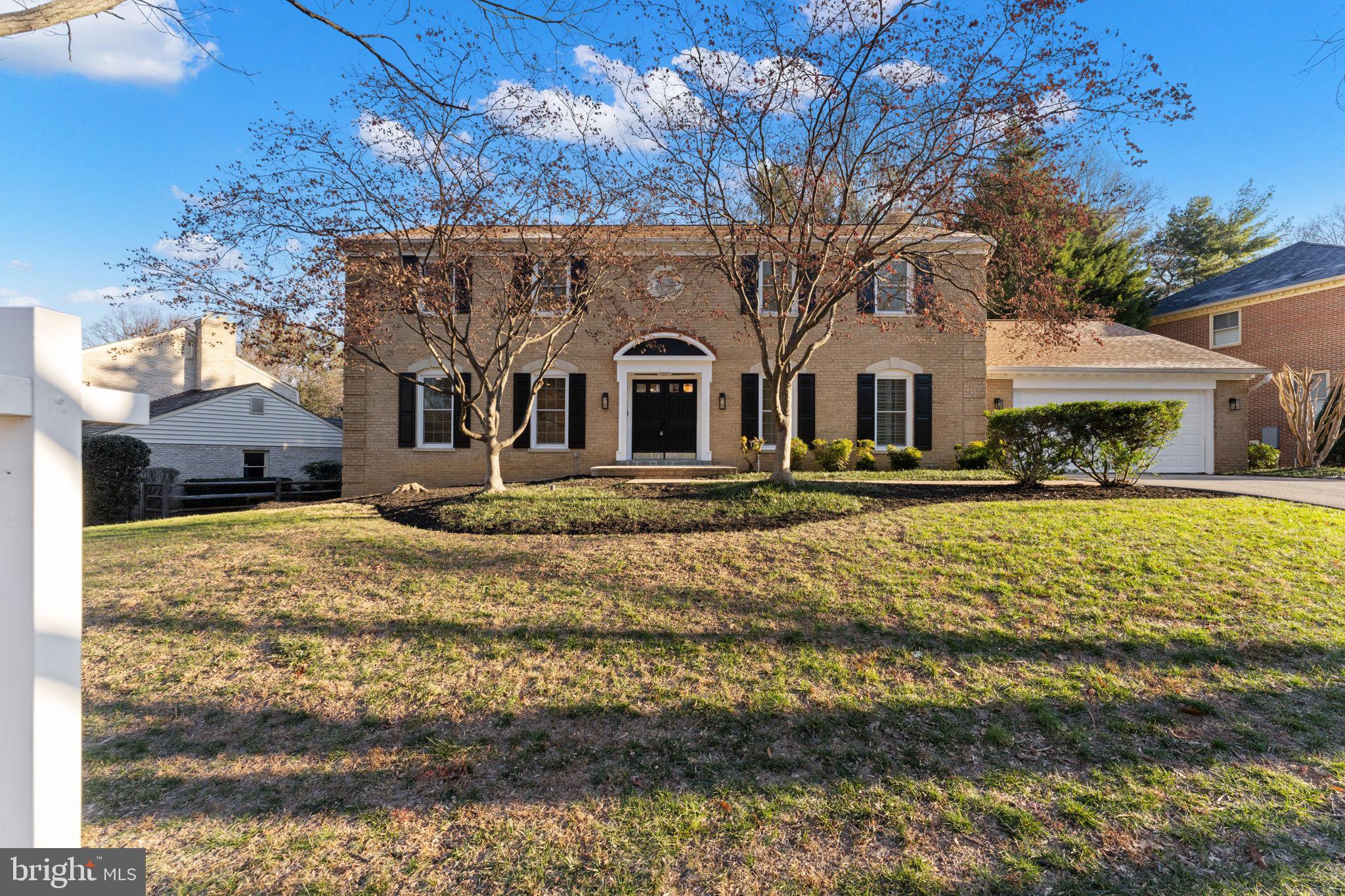 This amazing 5 BR, 4.5 bath, 2-car garage brick colonial stately home offer approx. 5,000 total finished square feet boasts recent updates w/today's needs and wants from top finishes, open floor plan, luxurious touches and lots of versatile living space and is located in the desired Windemere neighborhood. The large impressive foyer is your entryway into luxury with access to the elegant living room/dining room, the family room and the kitchen/large addition sunroom with sun pouring in from the back of the home. The updated gourmet kitchen offers top finishes with marble flooring tile and backsplash, quartz counters, new stainless high end ZLINE appliances including 6 burner stove, microwave oven refrigerator and dishwasher and hood, The kitchen open nicely to the large family room (with butler's wet bar and large wood fireplace) as well as overlooks the large sunroom addition off the back of the home as well as the dining room/living room area creating many versatile options and uses for living and entertaining.  Enjoy the indoor space off the kitchen area or relax on the large deck with gazebo overlooking the well-manicured yard making a true backyard oasis.  The upstairs bedroom level offers 4 large bedrooms and 2 hall baths (w/ some recent updates). The owner's suite allows you to pamper yourself from the large bedroom area, the two walk-in closets with closet systems and the spa like en-suite bath including a beautiful walk-in shower with rain shower head and beautiful tile, step up tub, double quartz top vanity and a water closet with a bidet.  The basement offers even more living space with another bedroom and a full bath, large recreation room and two other rooms that are perfect for hobby, exercise, office or other uses.   Most windows were recently replaced, refinished beautiful hardwoods, fresh paint and lots of updated lighting make this home sparkle like new!  Three separate HVAC units/zones. Close to Cabin John Mall, Montgomery Mall with quick access to 270 and 495.