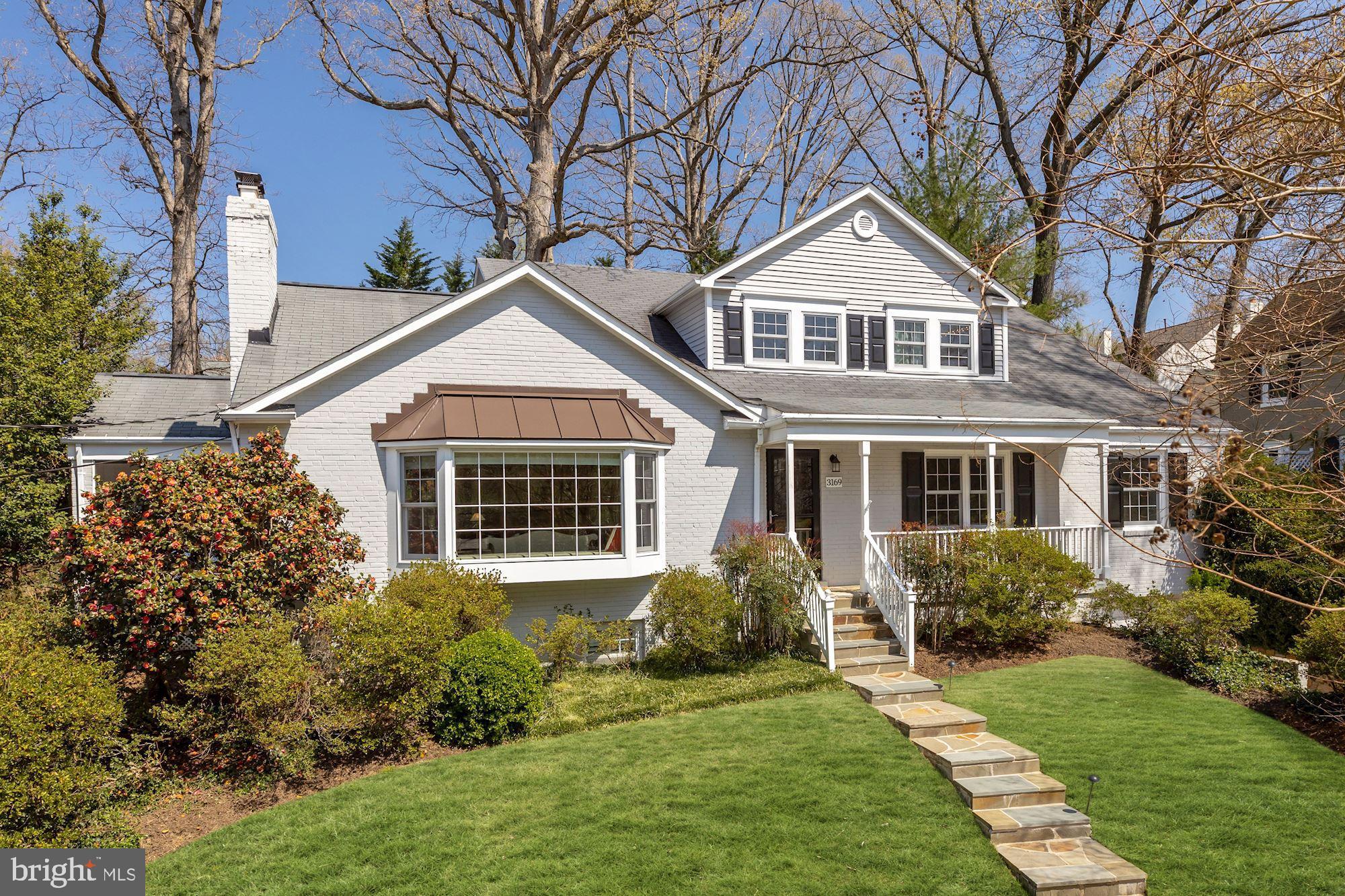 Gorgeous and updated colonial in sought after Bellevue Forest! Featuring a sunny layout with an expansive living room, formal dining room connecting to a screened-in porch, a fully renovated gourmet kitchen by BOWA with top-of-the-line appliances opening to a breakfast room and large family room with access to the backyard covered patio. The main level primary bedroom suite offers a spacious walk-in closet and en suite bath with dual vanities, a walk-in shower with a bench and a soaking tub. Additionally on the main level, there is an office with built-ins and a powder room. Upstairs, there are three generously-sized bedrooms, a full bath with dual sinks and a laundry room. The lower level provides a large recreation room, bonus room, exercise room, updated full bath and access to the oversized one-car garage. The private backyard offers a beautiful covered stone patio that overlooks the lawn. Only one light to DC and walking distance to both Gulf Branch Nature Center and Potomac Overlook Regional Park.