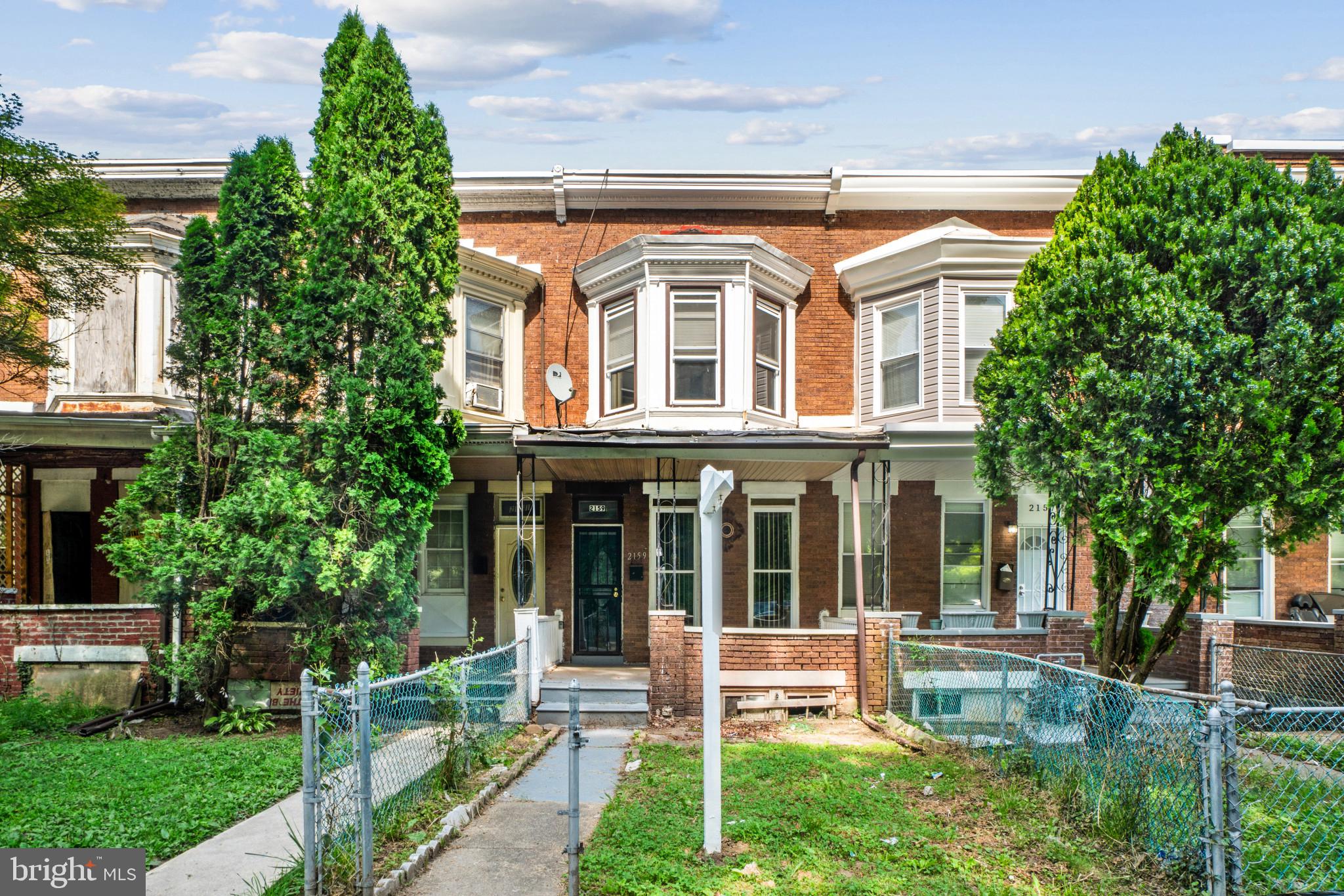 Opportunity awaits at 2159 Chelsea Terrace! This solid 3-bedroom, 1.5-bath rowhome is full of potential and ready for its next chapter. The main and upper levels feature beautiful original hardwood floors with timeless character. Upstairs offers three generously sized bedrooms and a full bathroom.

The finished basement provides additional living space and includes a second kitchen along with a convenient half bath, offering flexibility for a variety of uses.

Outside, you'll find a rear yard with a storage shed, providing extra storage and outdoor space.

The home needs updating and a creative vision but offers excellent potential for buyers looking to build equity or investors seeking their next project. Being sold strictly As Is. With the right improvements, this property can truly shine. Conveniently located near shopping, dining, schools, parks, and major commuter routes.