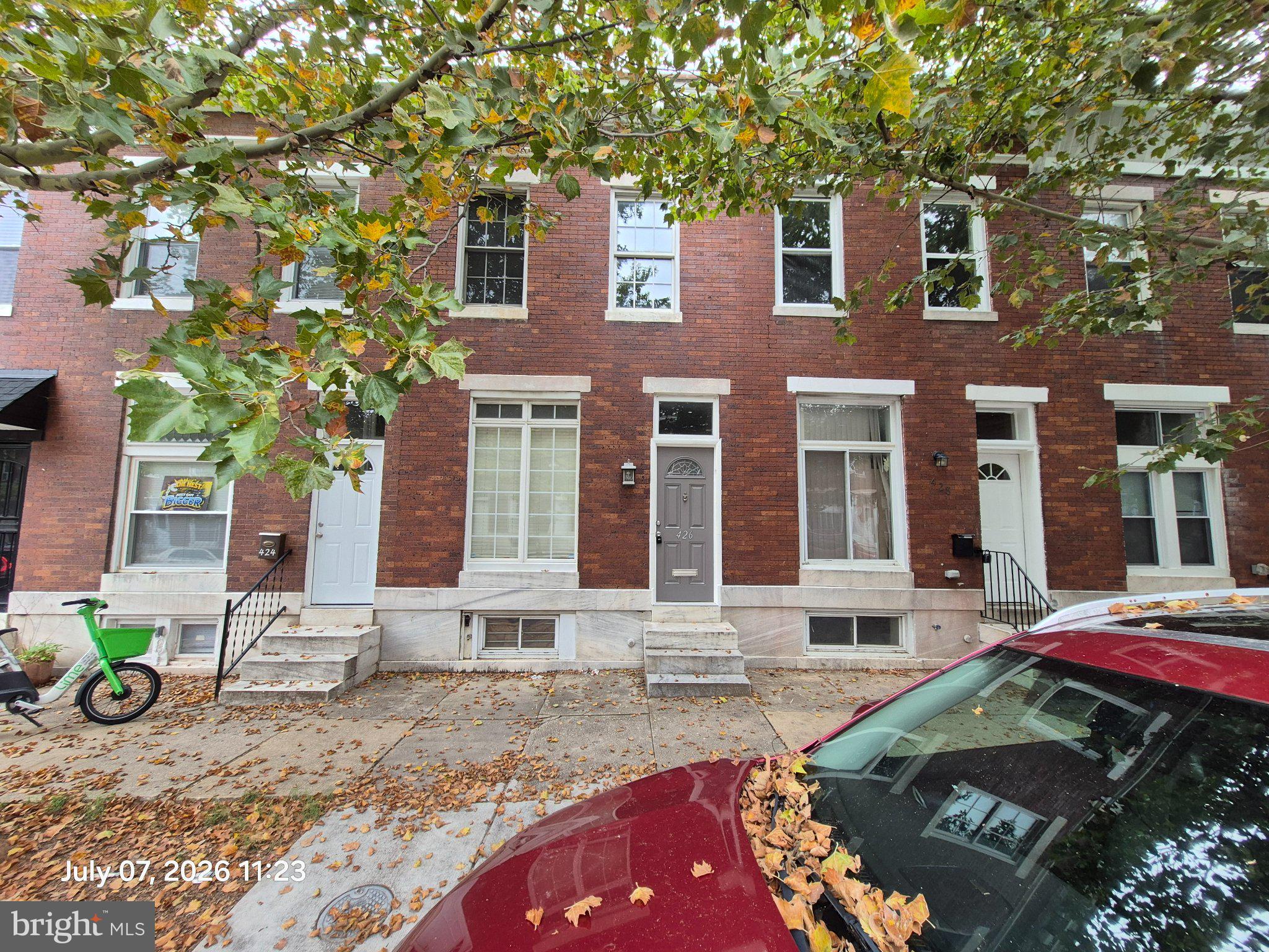 Discover the charm of this beautifully maintained colonial townhouse nestled in the heart of the Linwood/Ellwood Park community. With 1,456 square feet of thoughtfully designed living space, this home offers a perfect blend of comfort and style, ideal for those seeking a vibrant neighborhood atmosphere. The modern kitchen is a culinary enthusiast's dream, that invites creativity and conversation. Equipped with essential appliances, including a built-in microwave, gas oven/range, refrigerator, and a convenient disposal, meal preparation becomes a delightful experience. This residence boasts three well-appointed bedrooms and two full bathrooms, providing ample space for relaxation and privacy. The luxury vinyl plank flooring throughout adds a touch of elegance while ensuring durability and easy maintenance. The full daylight finished basement offers endless possibilities, whether you envision a home gym, playroom, or home office. Outside, enjoy the benefits of on-street parking and the vibrant community that surrounds you. The Linwood neighborhood is known for its friendly atmosphere and convenient access to local amenities. Just a short distance away, you'll find parks perfect for leisurely strolls, picnics, or outdoor activities. The community is well-served by public transportation, with a bus stop less than a mile away, making commuting a breeze. The neighborhood fosters a sense of belonging, with community events and gatherings that bring residents together. This property is not just a house; it's a place to create lasting memories. With its blend of modern features, community spirit, and convenient location, this townhouse is a rare find. Don't miss the opportunity to make it your own and experience the vibrant lifestyle that Linwood has to offer! Just a short distance to John Hopkins, Patterson Park, Baltimore Inner Harbor and Little Italy. Enjoy shopping and dining at the nearby Canton, Harbor East, and Historic Fells point community. Don't Delay! See today!