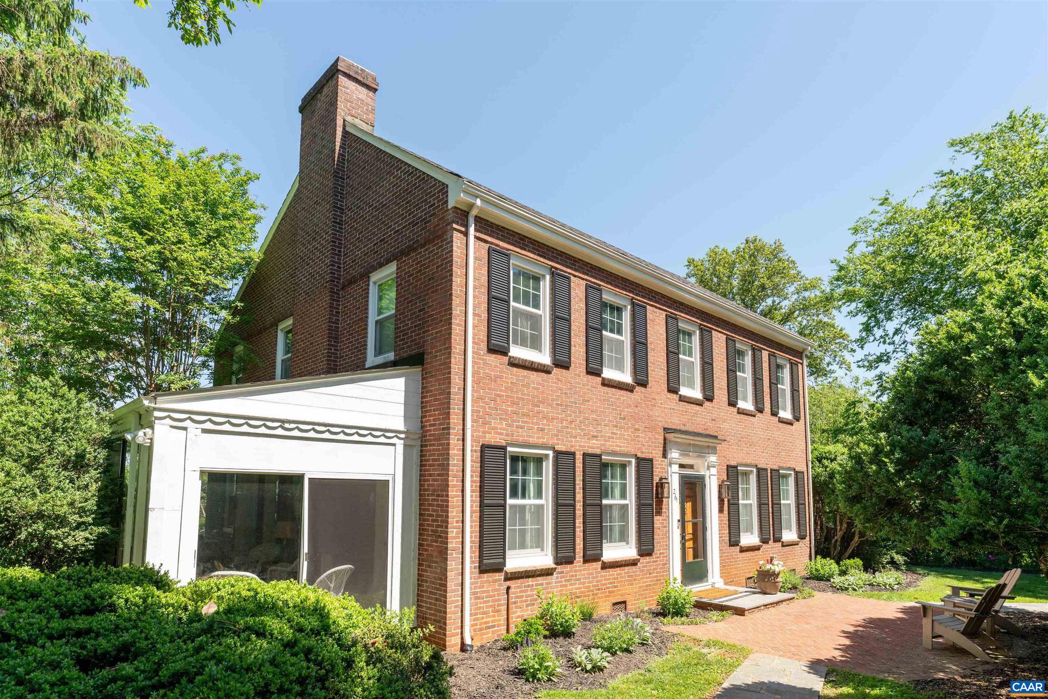 Commanding mountain views from both floors set the tone for this stately all-brick 1948 residence ? a rare piece of Virginia history updated for modern living. Six gracious bedrooms, four full bathrooms, and a thoughtful floor plan balance formal entertaining with everyday comfort. Recent updates elevate the home's timeless character: a tastefully refreshed kitchen, fresh paint throughout, and new light fixtures that complement the original hardwood floors, 9-foot ceilings, and three wood-burning brick fireplaces. Strategic tree removal now opens the views to their full, breathtaking potential. Entertain in the formal living and dining rooms, unwind in the glass-enclosed sunroom, or step onto the private brick patio ? then stroll to downtown Orange, one of Virginia's most charming small-town gems. Tree-lined streets, locally owned restaurants, boutique shopping, and a thriving Arts Center give this community a warmth and character that's increasingly rare to find. Dual-zone central A/C, a new Burnham boiler, full-height attic and basement, and parking for 4+ cars round out a home that is as practical as it is beautiful.,Painted Cabinets,Quartz Counter,Fireplace in Living Room,Fireplace in Master Bedroom,Fireplace in Study/Library
