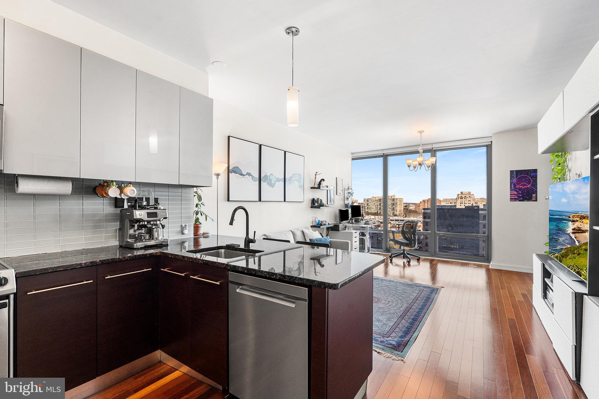 Available now - Welcome to this highly sought-after one-bedroom, one-bath residence at The Murano, offering effortless luxury living in the heart of Rittenhouse Square. Thoughtfully designed, the open-concept living and dining area is ideal for both everyday living and entertaining, flowing seamlessly into a modern kitchen appointed with sleek cabinetry, granite countertops, stainless steel appliances, and a generous breakfast bar.
Floor-to-ceiling windows fill the home with natural light, beautifully highlighting rich Brazilian cherry floors and framing peaceful north-facing views. Step outside to your private terrace or balcony. Your private outdoor escape for quiet mornings with coffee and evenings watching the sunset over the skyline. The spacious bedroom features a custom walk-in closet and full bath designed as a true retreat, complete with contemporary finishes and a soaking tub. Additional conveniences include in-unit laundry with a stacked washer and dryer, one covered garage parking space, and a storage space within the building.
Residents of The Murano enjoy a full-service lifestyle with 24-hour concierge service and exceptional sixth-floor amenities, including a 60-foot heated indoor lap pool, state-of-the-art fitness center, outdoor sundeck, and beautifully renovated hospitality and community spaces which are ideal for entertaining without ever leaving the building.
Perfectly positioned just steps from Trader Joe’s, Giant, Rittenhouse Square, the Schuylkill River Trail, world-class museums, and both Suburban and 30th Street Stations, this residence delivers the ultimate blend of luxury, convenience, and carefree city living. Schedule your visit today and discover why this is the perfect place to call home.