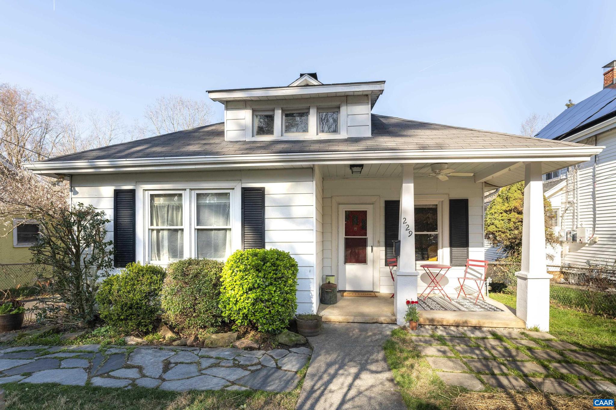 OPEN HOUSE SUN 3/17 12-2 PM Cozy Craftsman Home in Fry?s Spring: Nestled in a welcoming neighborhood known for its charm and convenience, this 1925 Craftsman offers comfortable one-level living in a prime location close to UVA, Fry?s Spring Beach Club, Jackson-Via Elementary, Azalea Park, and local businesses. Home features 2 bedrooms with a small adjoining room that could be used as an office, 1.5 baths, living room, dining room, family room addition, and main floor laundry room.  Thoughtful recent updates include renovated bathroom, upgraded electrical service, water heater, new high efficiency gas furnace, solar panels, and improved energy efficiency per LEAP recommendations. Very low electric bills!  Sunny and open fully fenced lot with a shed for extra storage.  Enjoy the relaxed atmosphere and easy access to local amenities!