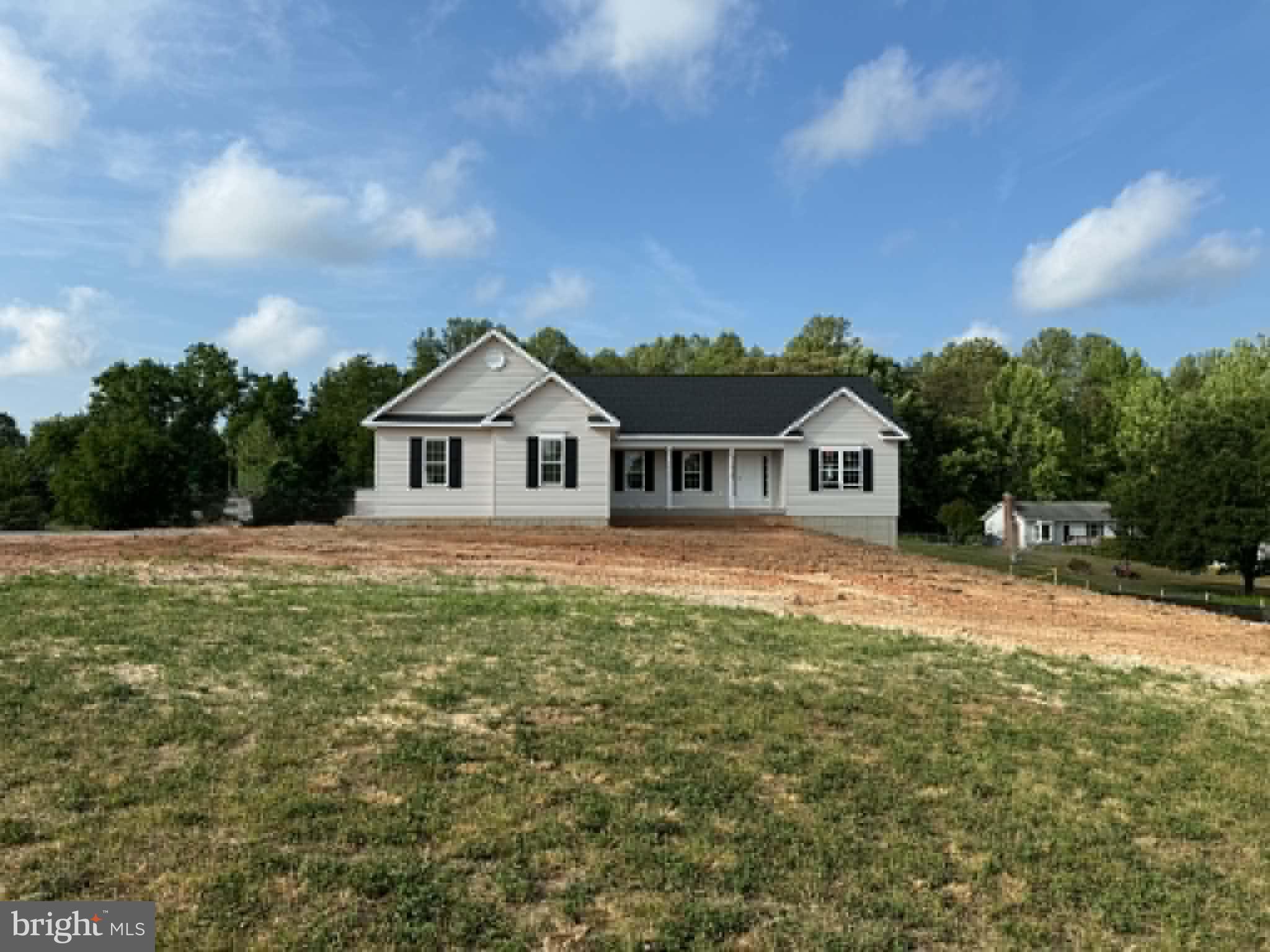 NEW construction on acreage and NO HOA!   There is room for a pool or if you have work vehicles to park or you just want some space this is the one for you!
This rambler offers a split bedroom design with 3 bedrooms and 2 bathrooms on the main floor.  The main living areas offers a nice size kitchen with soft close drawers, stainless steel appliances, a kitchen island and quartz countertops.  Off of the kitchen is the breakfast area/dining room that is open to the family room.  On one side of the house you will find the primary bedroom, with a walk in closet and tray ceiling.  The primary bathroom offers a double vanity, tile shower and linen closet.  On the other side of the home you will find the 2nd and 3rd bedroom, bathroom number 2 and the laundry room.  In the finished basement you have bedroom #4 and bathroom #3.  You will also find recess lighting in the rec room and a bonus space to use as needed.  The home offers a side load 2 car garage.