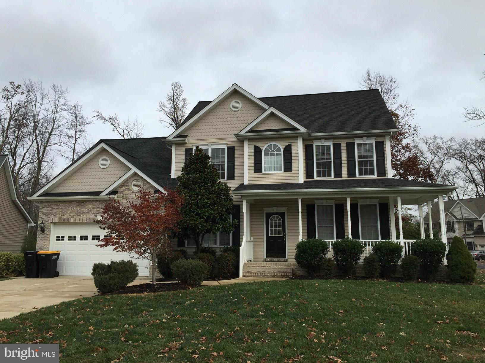 Great colonial with 1st floor bedroom or den.  Hardwood floors, wrap around porch, deck, fenced back yard. 4 bedrooms on 2nd level.  Large master suite. Double sinks in hall bath  Beautiful landscaping. Available December 8, 2015.