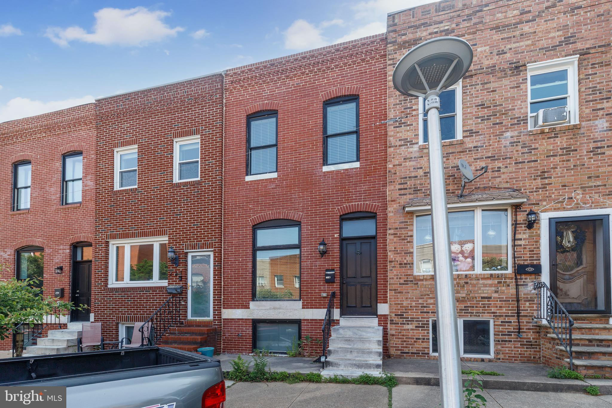 Welcome to 223 S Clinton St, located in the heart of Baltimore, Maryland! This stunning rental property offers a fantastic opportunity to experience urban living at its finest. With its prime location, modern amenities, and stylish finishes, this residence is sure to exceed your expectations.

Situated in the vibrant neighborhood of Baltimore, this home provides easy access to a plethora of amenities, including trendy restaurants, shopping centers, and entertainment options. Whether you're looking to explore the renowned Inner Harbor, visit cultural attractions, or experience the bustling nightlife, everything is just a stone's throw away.

As you step inside, you'll be greeted by an inviting and spacious interior that features hardwood floors, recess lighting and exposed brick The well-designed layout seamlessly blends functionality and style, ensuring comfortable living spaces for you and your loved ones. 


The modern kitchen is a chef's dream, boasting sleek countertops, stainless steel appliances, recess lighting and plenty of storage space. Prepare delicious meals and create lasting memories in this culinary haven. 

Upstairs features three bedrooms, each providing a tranquil retreat for rest and rejuvenation. The primary bedroom boasts a generous size, offering a private oasis complete with an ensuite bathroom for added convenience. The additional bedrooms are equally spacious and provide flexibility to suit your specific needs, whether you require a home office or guest quarters.

Other notable highlights of this residence include one bedroom and one full bathroom and a washer and dryer in the basement along with an entertainment area, perfect for guests. 

Outside, you'll find a charming backyard where you can unwind and soak up the sunshine and a parking pad for convenience. Whether you prefer to host outdoor gatherings, cultivate a garden, or simply relax with a good book, this space offers endless possibilities. 

Don't miss the opportunity to make 223 S Clinton St your new home. Schedule a showing today and experience the best of Baltimore living firsthand!