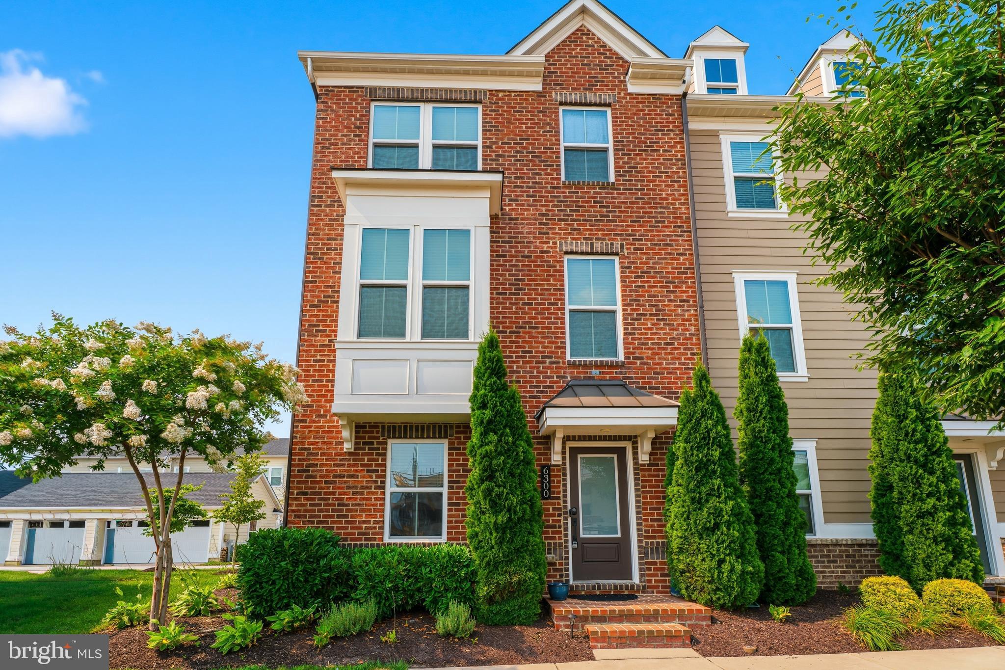 Welcome to this exceptional end-of-group townhome in the highly sought-after Greenleigh at Crossroads community, where modern design, premium upgrades, and an unbeatable location come together. This stunning brick-front home has been meticulously maintained and thoughtfully upgraded throughout.
Designed with entertaining in mind, the open-concept main level offers an effortless flow between the spacious living, dining, and kitchen areas. Rich flooring extends throughout the entry level, entire main level, and staircases, creating a cohesive and elegant feel. The beautifully appointed kitchen features white cabinetry, granite countertops, stainless steel appliances, an oversized center island with seating, and a dedicated coffee bar that leads directly to the maintenance-free rear deck—perfect for indoor-outdoor gatherings.
The versatile lower level provides an inviting recreation or family room and offers the flexibility to easily serve as a fourth bedroom, home office, fitness space, or guest suite. Even the finished garage has been thoughtfully designed, making it an ideal home gym, workshop, or recreation space while still maintaining parking functionality. 
Upstairs, the spacious bedrooms provide comfortable retreats, while every bathroom showcases upgraded tile, granite countertops, and designer finishes. High ceilings, recessed lighting, premium paint selections, and quality craftsmanship throughout give this home the feel of a professionally designed model.
Situated on one of the community's most desirable streets, this home offers exceptional parking with a two-car garage, two-car driveway, and additional guest parking in front of the home.
Living in Greenleigh at Crossroads means enjoying resort-style amenities steps away from your front door, including a clubhouse, fitness center, outdoor pool, walking trails, parks, playgrounds, dog park, and beautifully maintained green spaces. You'll also love the convenience of neighborhood restaurants, breweries, shops, and gathering spaces, all within walking distance. With easy access to I-95, I-695, White Marsh, downtown Baltimore, and surrounding employment centers, this home truly offers the perfect combination of luxury, convenience, and community living.