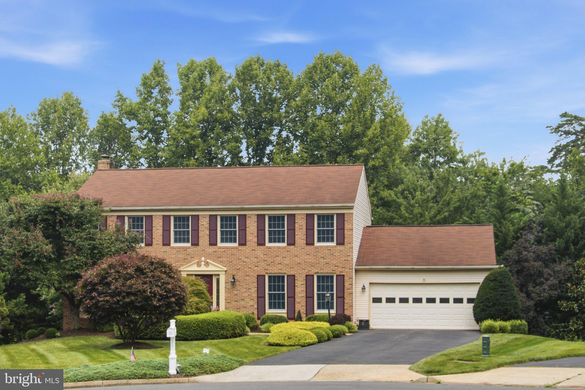 Welcome to this beautifully maintained 5-bedroom, 3.5-bath home tucked away on a quiet cul-de-sac and backing to peaceful trees for added privacy. Thoughtfully updated throughout, the home features a chef’s kitchen with granite countertops, Stainless Steel appliances, and an inviting breakfast area that opens to the family room and spacious deck, making everyday living and entertaining feel effortless. A bright sunroom, a formal living room, dining room, and cozy fireplace add to the home’s charm and functionality. The upper level includes a serene primary suite with a beautifully renovated bath, walk-in closet, along with four additional spacious bedrooms and an updated hall bath. The walkout lower level offers a generous recreation room, full bath, hobby room, and a private study with direct access to the patio and backyard. With a professionally landscaped yard, composite deck, peaceful patio, and access to neighborhood amenities like trails, tennis courts, and pools, this home offers the perfect blend of comfort, convenience, and natural beauty. 
Updates include; freshly painted throughout inside and outside 2026, new light fixtures 2026, new recessed lights in living and family rooms 2026, hardwood floors sanded and stained 2026, roof 2008, Furnace with Nest thermostat  2023, Anderson windows 2013, garage door opener (with battery backup and wifi) 2016, New insulation 2022, carpet 2022, sunroom 2008, hardwood on upper level 2022, patio 2023.
