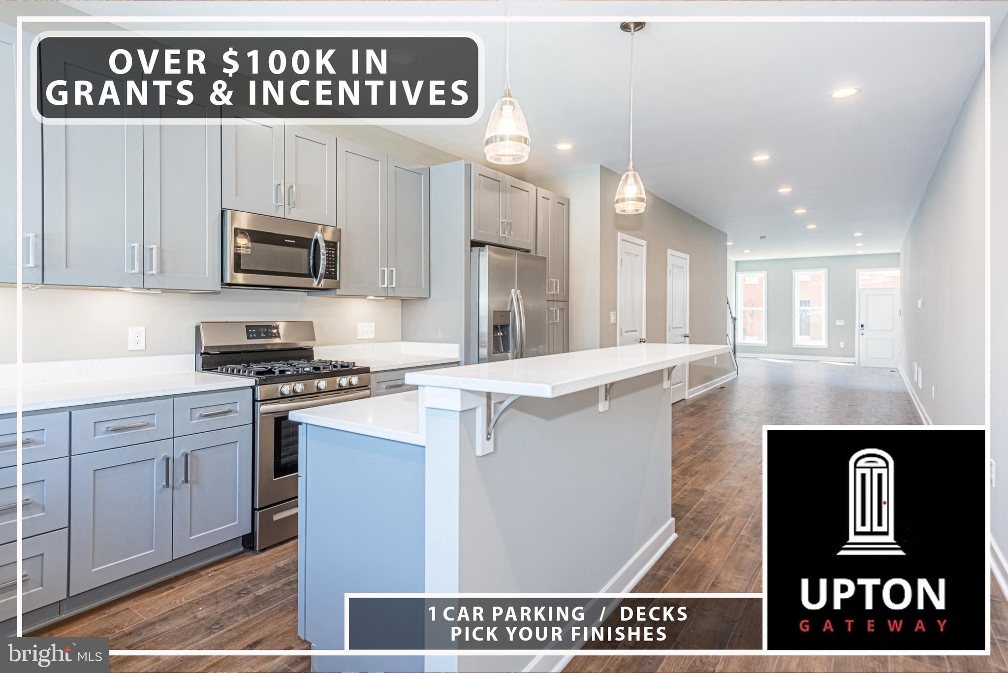 INTRODUCING UPTON GATEWAY PHASE 3 – WHERE HOMEOWNERSHIP BECOMES REALITY! Enjoy luxury living with over $100,000 in potential buying incentives that can make owning a home more affordable than renting. These beautifully renovated homes feature three finished levels with elegant details throughout, including gleaming wood floors on the main level and hallways, plush carpeting in bedrooms, and a designer kitchen with 42” cabinetry, granite countertops, and a Frigidaire stainless steel appliance package. The main level offers an open and inviting floor plan with a spacious living room, formal dining area, and modern kitchen. Upstairs, retreat to a luxurious Primary Suite with a walk-in closet and full bath, along with a second bedroom, hall bath, and convenient laundry. The third level adds incredible flexibility with a 3rd bedroom, full bath, and a generous den. Complete with off-street parking, these homes are designed for both style and convenience. Take advantage of unmatched incentives, including a $60,000 Upton Grant, $10,000 Vacants to Values Grant, $25,000 Live Near Your Worship Grant, and a $2,500 lender credit with the preferred lender. Property is currently in the framing stage with an estimated 90 day delivery - PICK YOUR FINISHES! Photos shown are of a completed home in Upton Gateway—your new lifestyle is waiting!