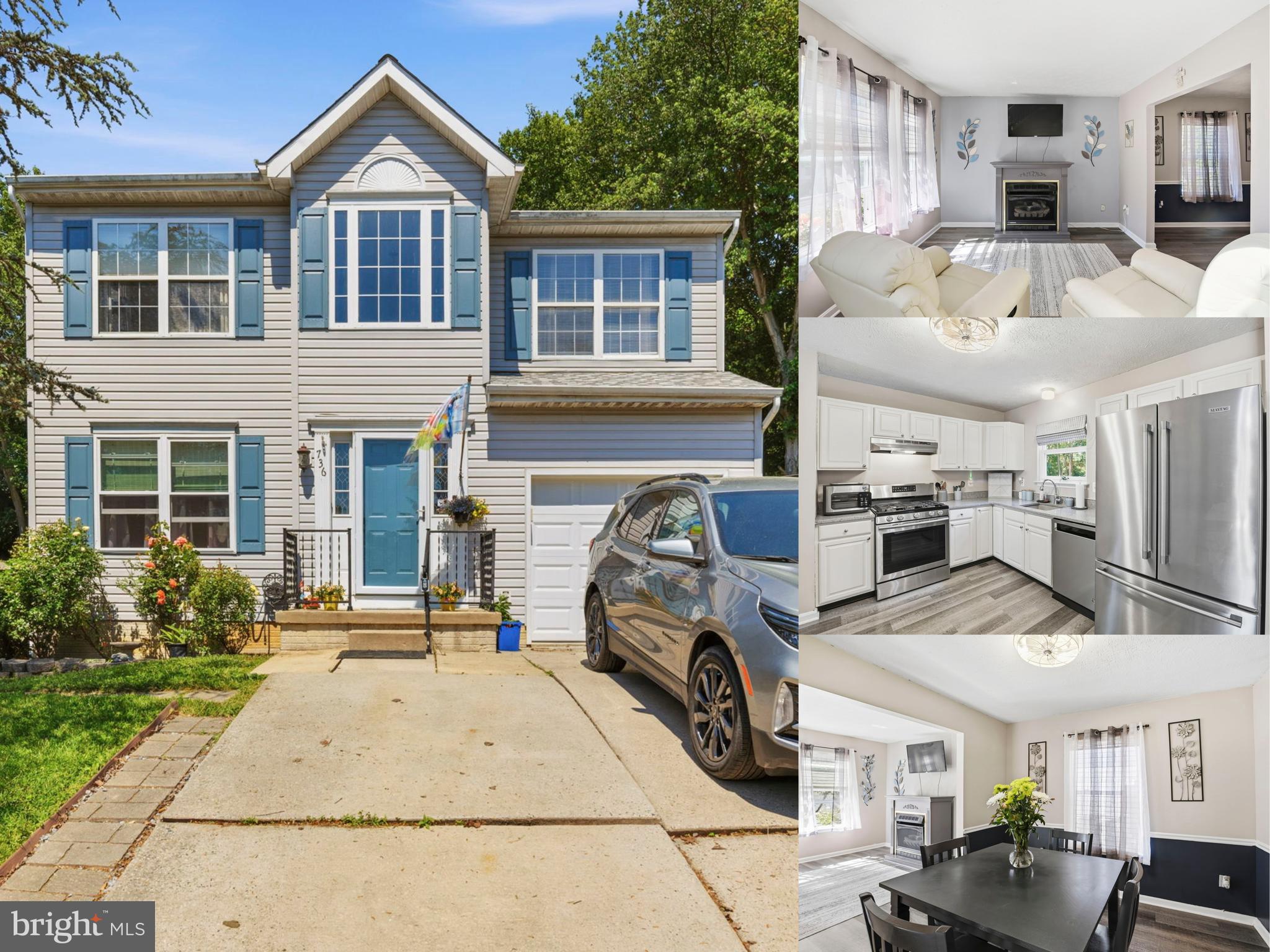 3-bedroom, 3 full, 1 half bath detached Colonial in Abingdon’s Lucky Property Point with a renovated kitchen, deck, fenced backyard, attached garage, and partially finished basement. This three-level home offers a functional, buyer-friendly layout with vinyl plank flooring on the main level, carpet upstairs, and flexible living space throughout. The main level flows comfortably for everyday living and entertaining, while the updated kitchen adds style and practicality at the heart of the home. Upstairs, the bedrooms are tucked away from the main gathering areas for added privacy. The partially finished lower level expands the home’s versatility with bonus space for a rec room, home office, workout area, or hobby space, along with an additional full bath for convenience. Outside, enjoy a deck overlooking the fenced backyard, plus a one-car front-loading attached garage and driveway parking. Conveniently located near shopping, dining, Bel Air, Route 24, and I-95, 736 Lucky Ave offers detached living in an established Abingdon community with everyday convenience and commuter-friendly access.