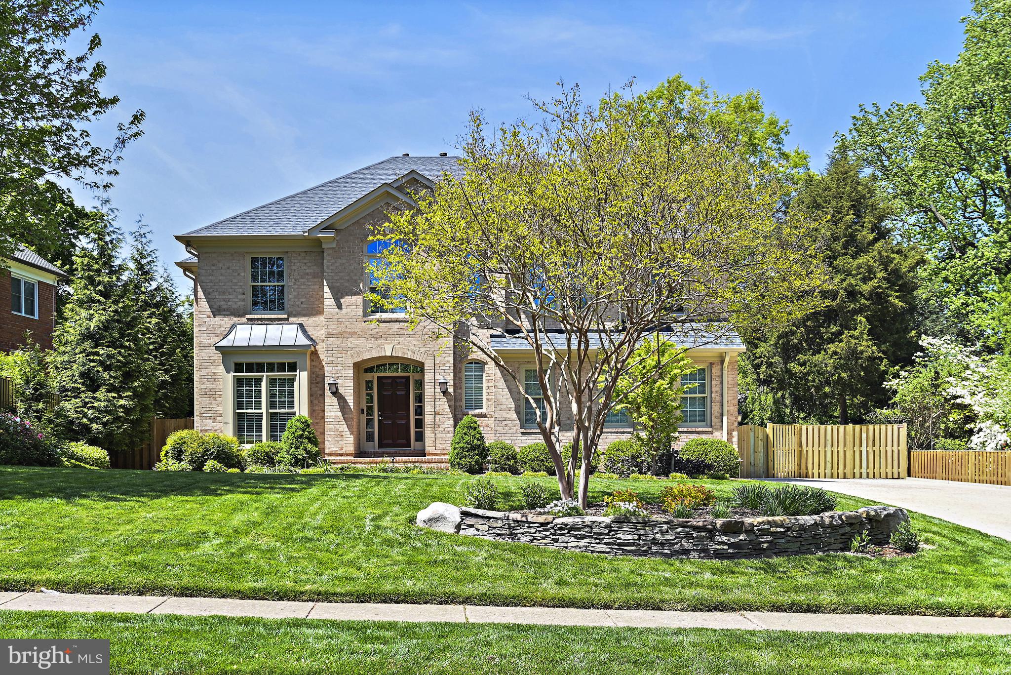 Located in the highly sought after Chesterbrook ES pyramid, this stunning move-in-ready all brick colonial with 5 Bedrooms and 4.5 Bathrooms is sited on a beautifully landscaped and flat .32-acre lot.  With over 4900sf on three finished levels, this  expansive home offers a myriad of open spaces, high ceilings, and thoughtful details throughout.  From the moment you step inside, the Living Room with impressive 18’ ceilings and large windows captivates the senses and invites you to enjoy more.  The private Office is ideal for work-from-home while the Dining Room provides the perfect spot to entertain guests or family with direct views to the thoughtfully landscaped backyard.  The open Kitchen features custom cabinetry, granite counters, a 6-burner gas Wolf range, Sub-Zero refrigerator, Bosch dishwasher, expansive island, and breakfast table area.  The open adjacent Family Room has a beautiful wood burning Fireplace with gas starter and stone surround and accesses the rear deck directly, making outdoor grilling, gardening, and playtime a breeze.  A formal Powder Room and access to the 2-car Garage completes the main level.  

The Upper Level features the expansive and peaceful Primary Bedroom Suite overlooking the rear yard along with two walk-in closets as well as the beautifully updated Primary Bathroom with dual sink vanities, Bain Air Jet tub, shower, and separate water closet.  Bedroom 2 has an en suite Bathroom and walk-in closet.  Bedrooms 3 and 4 are connected with a Jack-and-Jill Bathroom.  The Laundry Room is conveniently located on the upper level as well.

The fully finished Lower Level is perfect for live, work, play!  A large Rec Room area is serviced by a full Kitchenette, making movie night, reading, or relaxing wonderfully convenient.  A play area and 2nd Office with built-in desk and cabinetry provide endless options for staying organized.  Bedroom 5 and a Full Bathroom with both en suite and hall access provides a great guest, au pair, or in-law retreat.  The Utility Room is ideal for additional storage.  2-zone HVAC (2 gas furnaces and 2 AC units) services the home.

The fenced-in backyard is beautifully landscaped with mature trees, gardens, flower beds, and an expansive grassy area.  The property stays lush and hydrated in the warmer months with an irrigation system and is elegantly enhanced at night with multi-zone landscape lighting.  Ideally located near Arlington and DC.  Close to Chesterbrook ES, Longfellow MS, and McLean, HS as well as to parks, neighborhood swim clubs, downtown McLean and Tysons.  A Must See!
