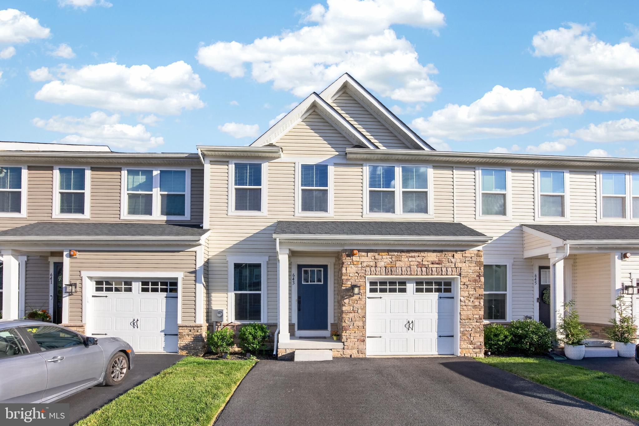 Welcome to 643 Cascade Way, a beautifully designed Waldorf model townhome in the sought-after Longwood Preserve community! This 3 bedroom, 3.5 bath interior townhome offers the perfect blend of smart layout, low maintenance living, and finished square footage on every level.
The main level features an open concept layout where the living room flows seamlessly into the dining area and gourmet kitchen, complete with an oversized island that overlooks the family room, ideal for entertaining or everyday living. Upstairs, you'll find three spacious bedrooms and two full baths, including a luxurious primary suite with a double vanity bath and expansive walk in closet.
What truly sets this home apart is the finished walkout basement, complete with a full bathroom, giving you a flexible bonus living space perfect for a recreation room, home office, guest suite, or media room, all with the convenience of direct walkout access. Add in the one car garage, and you've got the space, function, and storage today's buyers are looking for. Ideally located in Longwood Preserve, this home offers a low maintenance lifestyle just minutes from downtown Kennett Square's shops and restaurants, Longwood Gardens, and easy access to major commuter routes