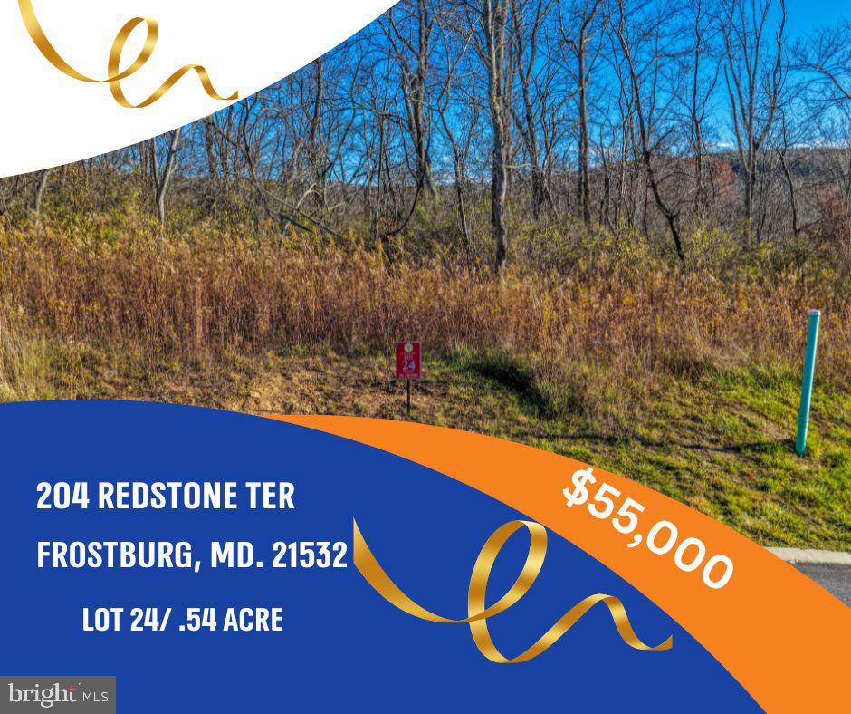 Welcome to Sand Spring Run Subdivision, Frostburg’s premier residential community surrounded by natural beauty and mountain charm. Lot 24 offers 0.54 acres of gently sloping land with breathtaking mountain views, providing the perfect canvas to build your dream home. Enjoy the peace of country living while staying close to everything you need—Frostburg State University, shopping, medical facilities, and easy access to Interstate 68 for convenient commuting. Experience the best of Western Maryland living in a thoughtfully designed neighborhood with protective covenants and restrictions to maintain the integrity and value of your investment. Call today to schedule a tour!