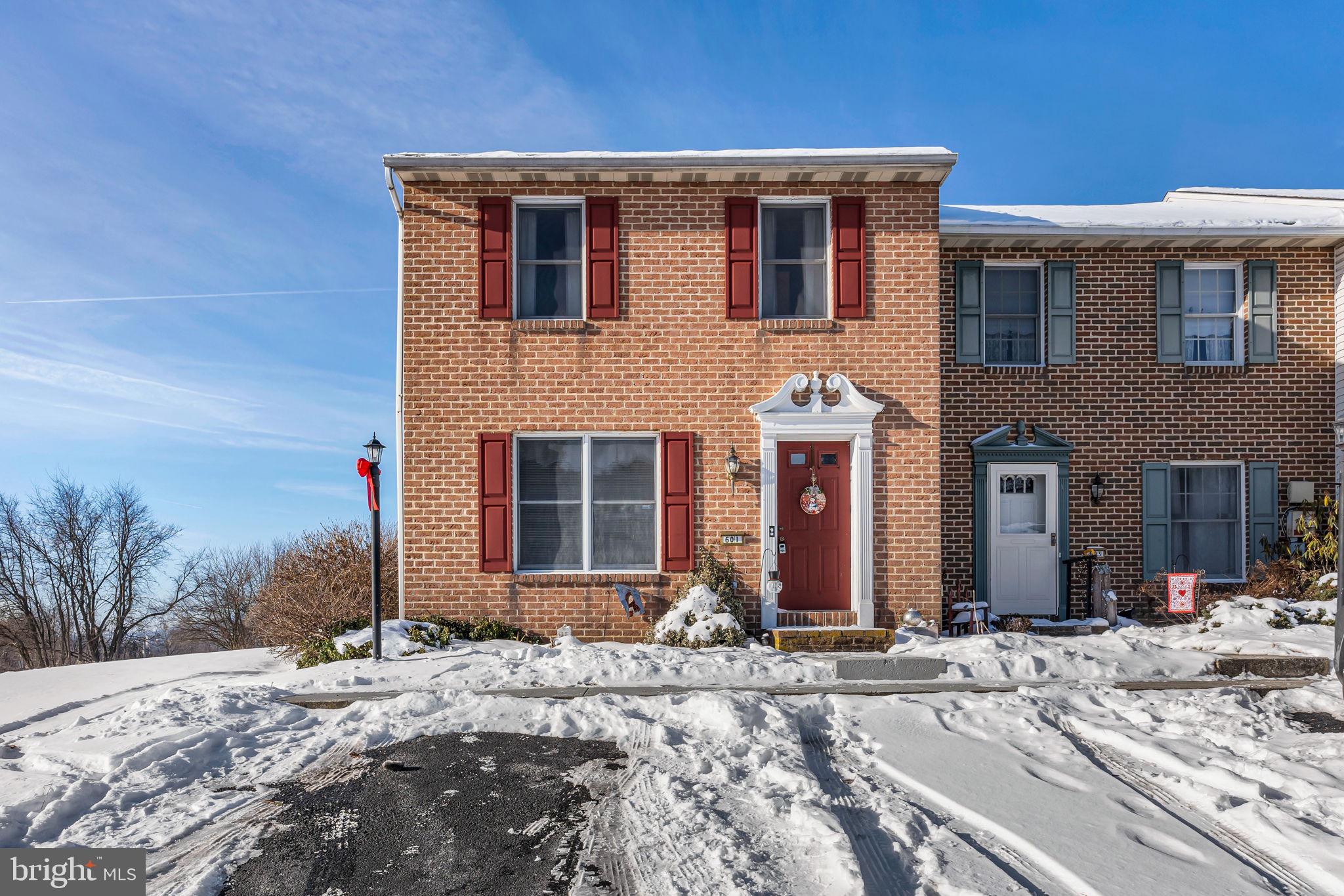 Welcome to this meticulously cared for home in Mechanicsburg School District. This end unit townhome is easily accessible from route 15 and down the street from Messiah University. You are immediately welcomed with updates throughout the home. Large kitchen offers granite counter tops, plenty of space for cooking and dining, and nicely flows into a large family room along with a powder room. You immediately feel at home with the wood fireplace, and can go out the glass doors to enjoy the summer evenings on the large deck. Right off the family room is your access to yet another entertainment or recreation space with your fully finished basement. Going up to the 2nd floor, there is a very generous master suite accompanied by its own full bathroom. In addition there are two more bedrooms and full bath upstairs as well. Enjoy off street parking with your own two spots. Dont wait to schedule your showing today!!