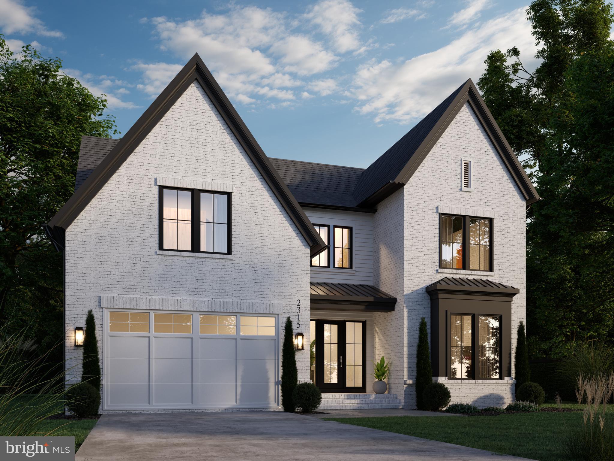 Cherry Hill Custom Homes presents this beautiful transitional design currently under construction on a large, flat lot backing to Tuckahoe Park in the East Falls Church neighborhood of North Arlington. This home features 6 bedrooms, 6 full bathrooms, and one powder room with 6,171 square feet of finished living space over three levels. The main level includes 10ft ceilings, gorgeous wide-plank engineered white oak wood floors, a beautiful gourmet kitchen with rear prep kitchen and frame-less custom cabinetry, a great room with gas fireplace with tile surround, a main level guest suite, a private study, and a spacious mudroom with built-in cubbies. A screened porch and deck off of the great room offer amazing outdoor living spaces overlooking the back yard and Tuckahoe Park. The upper level is highlighted by a luxurious primary suite with walk-in closet with built-ins, a sitting room, and a private screened porch, a spa-like bathroom with heated floors,  double vanities, stand-alone soaking tub, and heavy glass enclosed shower. The walk-up lower level includes a recreation room with gas fireplace and a  full-size wet bar with island, exercise room, an additional bedroom with full bathroom, and a bonus room. Convenient to Tuckahoe and Charles Stewart Parks, East Falls Church Metro, Westover, and much more. Tuckahoe ES/ Williamsburg MS/ Yorktown HS. Delivery October 2025. Photos are from another home built by Cherry Hill Custom Homes. Still time to choose some finishes.
