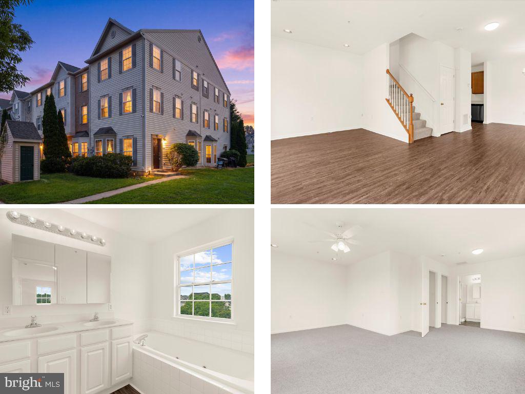 Welcome to this updated end-unit townhome offering three finished levels of living space. Fresh paint, updated light fixtures, newer flooring throughout the entry level, main level, and bathrooms, and brand-new carpet on the upper levels create a refreshed feel throughout the home. A new HVAC system and a roof replacement completed in June with 25-year CertainTeed Landmark shingles provide valuable recent improvements for the next homeowner.  The main living level features an open layout where the living, dining, and kitchen areas flow together, along with a conveniently located half bath. Upstairs, you'll find two secondary bedrooms, a full bathroom, and a dedicated laundry room. The third level is home to the spacious primary suite, complete with a sitting area, walk-in closet, and private full bath featuring a soaking tub.  As an end-unit, the home benefits from additional windows that enhance the natural light throughout the living spaces. Two assigned parking spaces offer everyday convenience, and residents enjoy access to community amenities including a pool and fitness center.  Conveniently located near shopping, dining, commuter routes, and everyday amenities, this home combines thoughtful updates, functional living space, and a well-connected location.