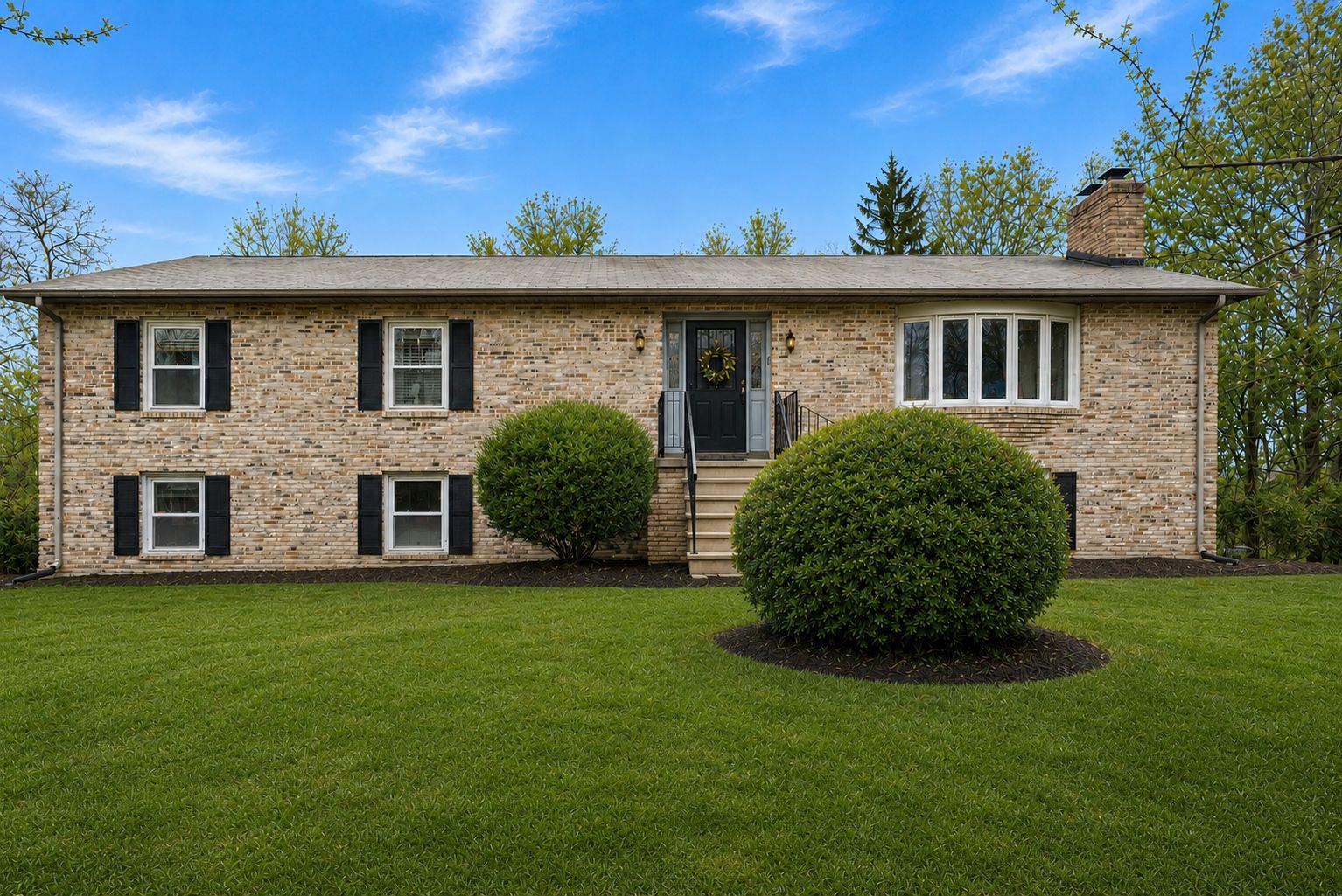 Single family home in a private oasis on a large 3.35 acre lot.  Privacy at its best.  Inground pool for your enjoyment.  Everything  you need for living is on the main floor but there is a wonderful family room and full bath on the lower level for entertaining.  Primary bedroom suite has an exceptional layout with a generous amount of closet space including a large walk-in closet in addition to 4 other closets.  Sitting room/office overlooks the pool and wooded area - very relaxing.  The primary bathroom features a built in towel warmer and other quality upgrades.  Hardwood flooring on main and lower levels.  2 wood stoves capable of heating the entire house.  Large, spacious kitchen with corian countertops, stainless steel appliances, island and a generous space for dining.  Kitchen provides access to the deck on the upper level.   The well pump was replaced 2 years ago and has a 30 year warranty.  The washing machine was purchased last year.  The two wood stoves are capable of heating the home independent of the HVAC system.  Don't miss this great opportunity.