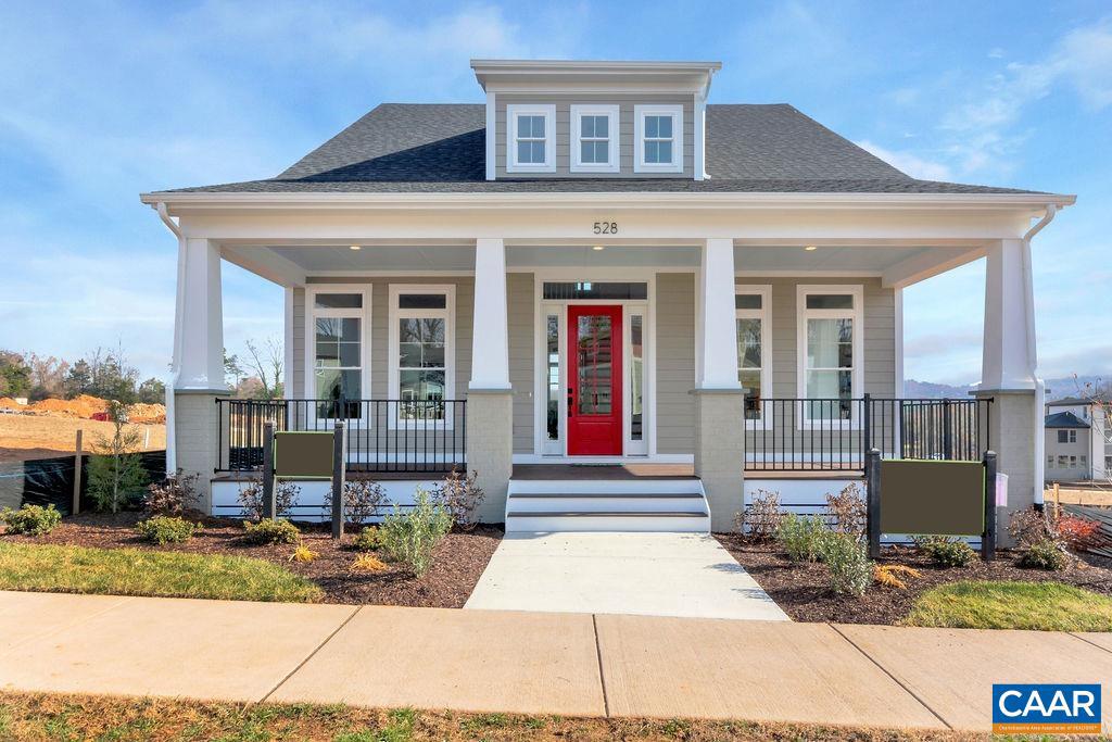 Step into this model craftsman style home with large front porch and open living area.  The primary bedroom is conveniently located just off the main living area.  Upstairs provide room for guests with 2 bedrooms and an open loft area.  The basement can be used for storage or future expansion.  This custom quality home is built with 2x6 walls, Huber Zip sheathing, radiant barrier roof sheathing, real hardwood floor, cabinets running to the ceiling, tiled showers, Pella windows, tankless water heater and much more.,Fireplace in Living Room