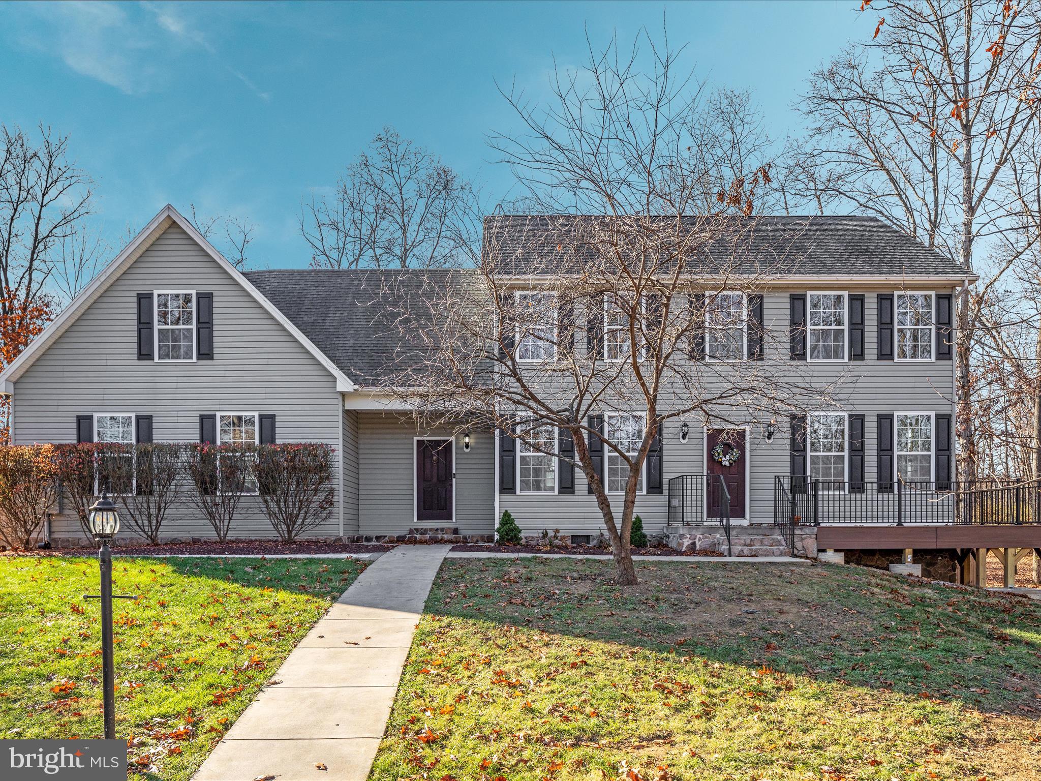 Welcome home!  This gorgeous and welcoming country colonial is just what you've been waiting for.  Nestled on 2.34 rural acres and boasting over 2500 sq ft of living space.  So many fantastic features; gleaming hardwood floors, chef's kitchen with loads of cabinet and counter space, beautiful living and dining spaces, 4 bedrooms and two flex spaces, generous primary suite with walk in closet and large en suite bathroom, oversized attached garage, charming screened porch, fabulous wraparound deck, lovely patio with built in fire pit, fenced space for animals, circular driveway, and so much more.  All on a state maintained paved road! This home has it all!