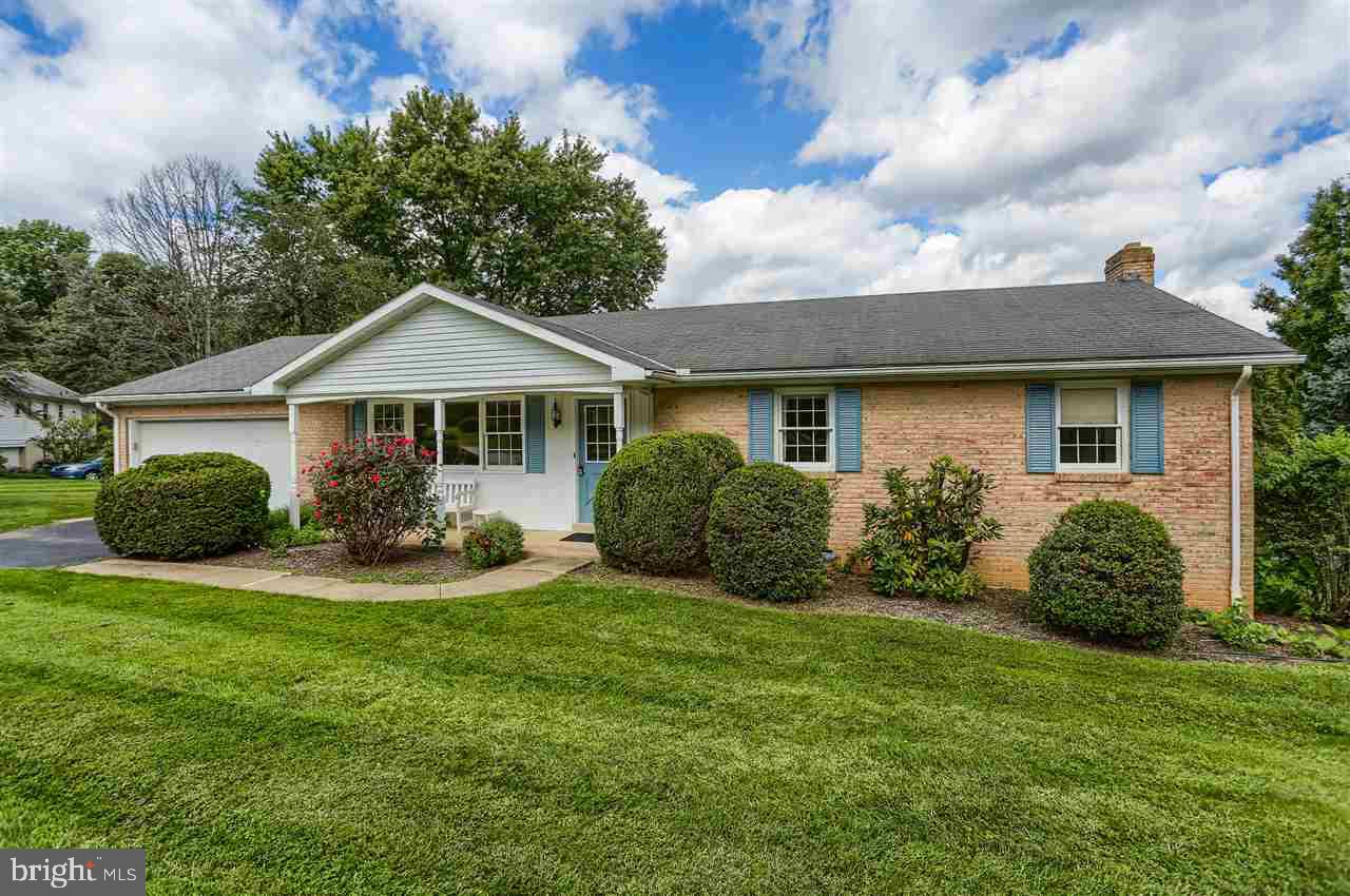 Want a quality built rancher for under $200,000? Here it is! 3 bedrooms and 2 full baths on one level. The main floor was just freshly painted! Walk out finished basement with fireplace and hot tub , huge over-sized 2 car garage.  Sits on a cul-de-sac street in popular Brookhill South neighborhood.  Super location, in between the Queen St and Leader Heights exit of I83.