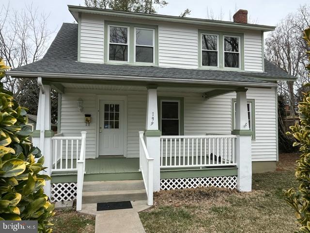 Two story frame home within the Town of Orange freshly painted and move in ready.  Beautiful wood floors and steps just refinished. Heat Pump was replaced in 2016 and new windows installed.  The kitchen sink was replaced, new cabinets, range and exhaust with microwave installed also in 2016.  The deck and front porch have been power washed. Roof was replaced and flashing repaired in January, 2025 as well as bricks repaired on the chimney.