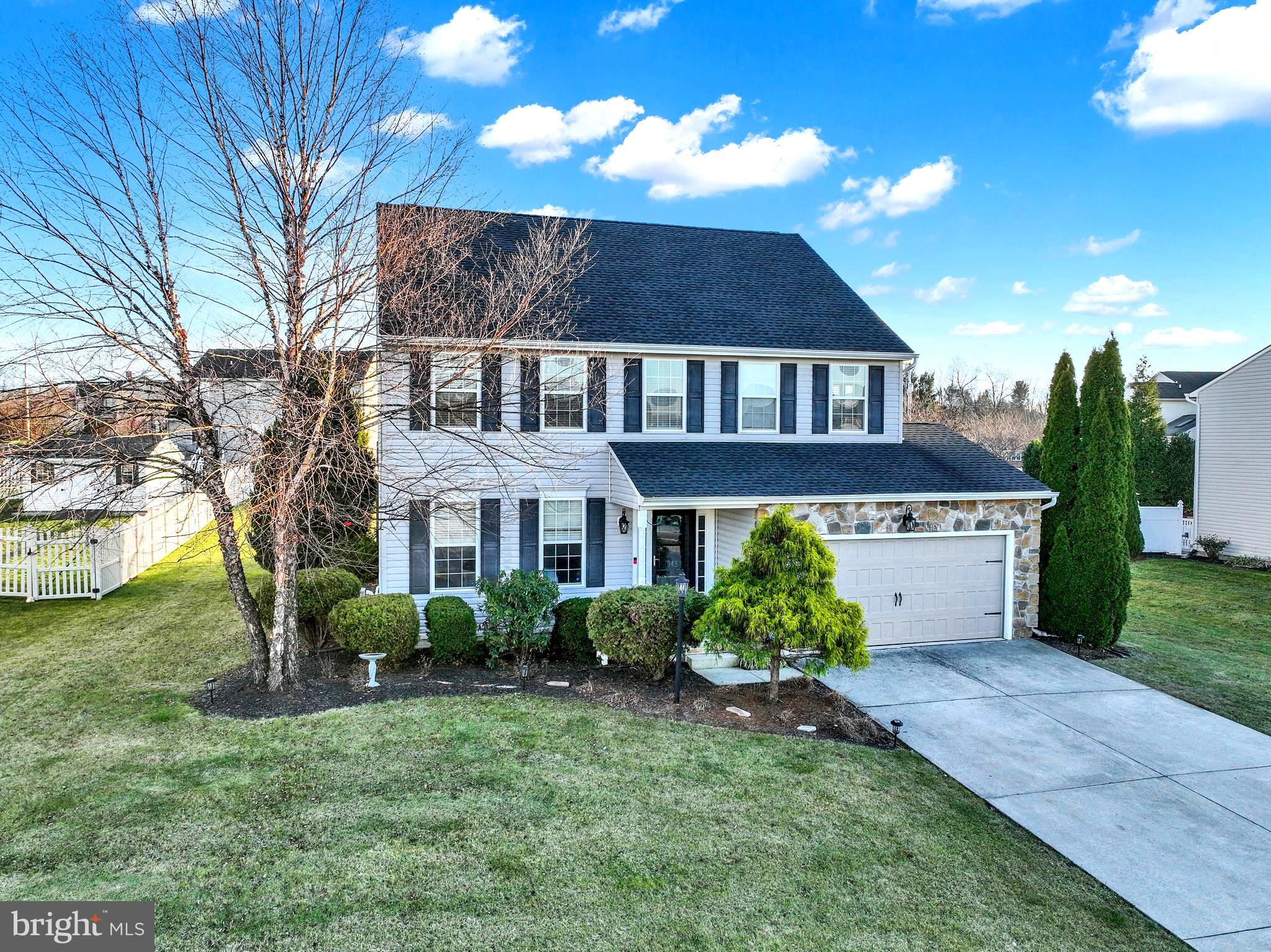 Welcome home to 945 Ironwood Way. If you are looking for a home that has been loved and cared for, this is the home for you! Come view this beautiful home located in the Central York School District. Surrounded by gorgeous countryside yet minutes to shopping/dining. Conveniently located to I-83, ideal for the commuter. This home has so many features and updates that you will be in awe with the care, quality and time that has been put into this property. Some of the updates include a new roof in the last 5 years and the entire home has been recently painted by a professional. All walls, ceilings, trim, and doors.                                         This property sits adjacent to the end of the road on a cul-de-sac! Upon pulling into the driveway, you will feel right at home and know this is the one! You will immediately notice the pristine well-manicured landscaping that surrounds the property. Gorgeous curb appeal! As you walk around the property, the feeling is calm and relaxing, the exterior of the home and yard is beautiful. Inside, the beauty continues. The foyer is very welcoming. From the foyer, you can enter the formal living room to the left or venture forward to the lovely kitchen and great room area. The formal dining room offers direct access from both the front formal living room and from the kitchen. The kitchen featuring lots of counterspace and cabinets, upgraded appliances, a stunning back splash and room for a center island. Off the kitchen is a cute breakfast nook area, perfect for morning coffee. Adjacent to the beautiful kitchen, gather all your friends and family in the family room which features a lot of windows and natural light. Between the kitchen and family room, direct access to the lovely patio space which leads out the large backyard, making this the perfect layout for all your entertainment needs, both around the holidays and in the summer for the cookouts!  The seller enjoyed sitting on the patio at night with the patio string lights offering a wonderful ambiance experience. For your convenience, the laundry, half bath, and garage access are on the main floor. Upstairs, you will find 4 nice-sized bedrooms and 2 full bathrooms. The primary bedroom suite features a HUGE bathroom complete with a large walk-in closet. You will find another fully finished bathroom in the basement.  The seller started framing out the basement to finish it, however, was not able to finish it due to work obligations. The walkout basement is just waiting to be finished with your own personal touches. As you can see, this home certainly will not disappoint! With 4 bedrooms and 3.5 bathrooms, there is plenty of space for everyone!  Come view this lovely home.