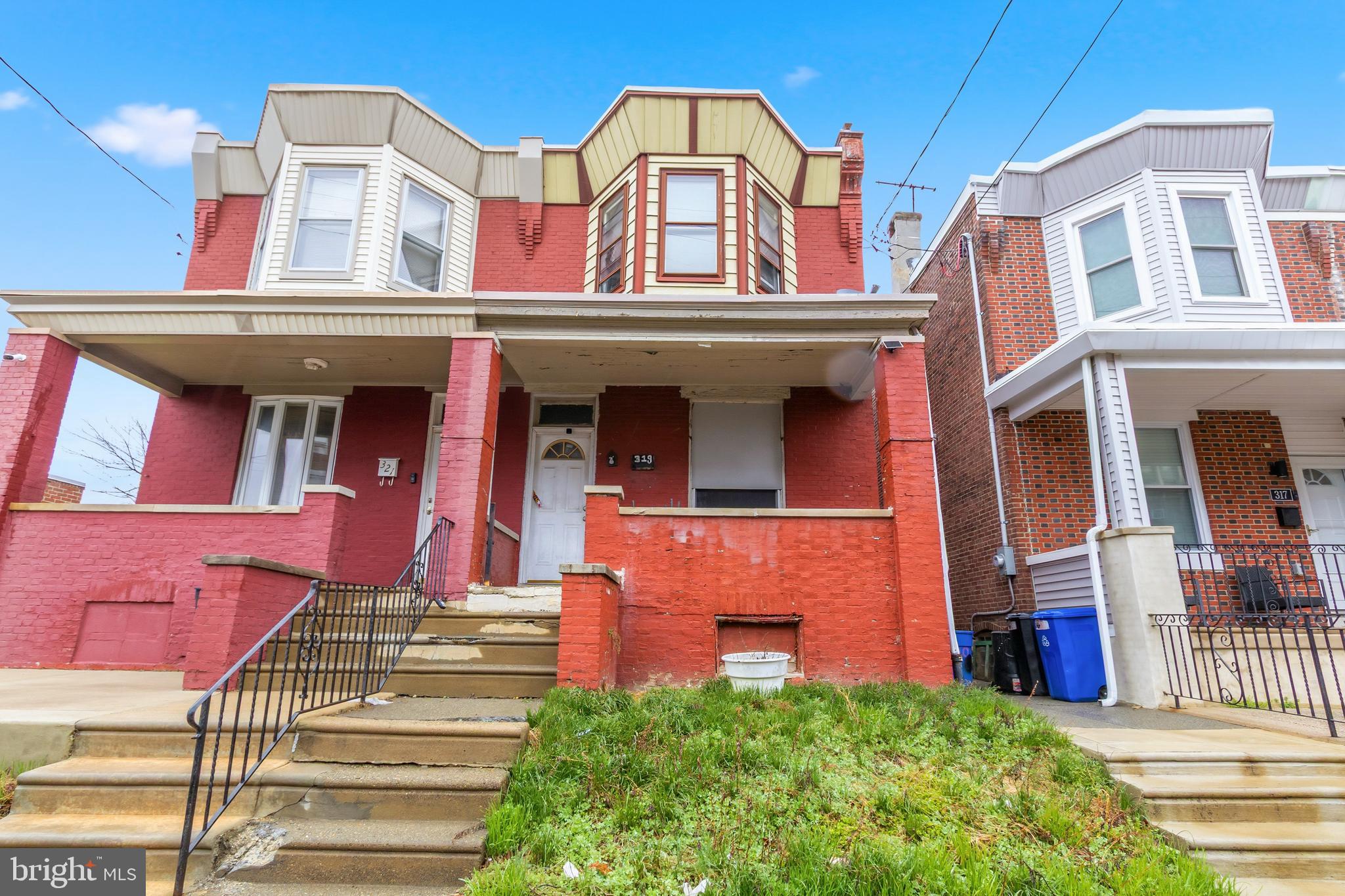 Calling all buyers, investors or rehabbers: Conveniently located in Olney, this 3-bedroom, 1-bath row home is a blank canvas awaiting your vision. The first floor offers a front porch, living room, dining room, and kitchen with access to a generous rear yard. A full basement provides easy potential for additional finished space. Upstairs are three well-sized bedrooms with good closet space and a full bathroom. The property requires a complete rehab, presenting an ideal opportunity to create a personalized home or a strong investment. Schedule your appointment today!