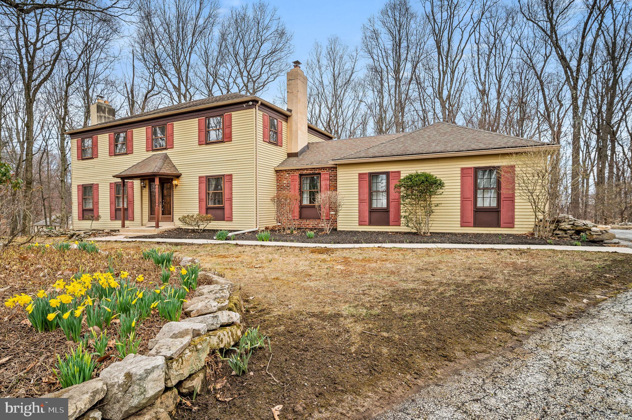 Welcome to 3053 Sidley Hill Rd, a private retreat nestled on 3.1 acres in the highly sought-after Great Valley School District. This 4-bedroom, 2.5-bathroom home offers endless potential, boasting solid bones and a well-maintained structure—perfect for those looking to add their personal touch. Step inside to discover pristine wood floors throughout, showcasing their enduring beauty and rich character in every room. Surrounded by lush landscaping and vibrant flowers, the property provides a serene escape while remaining conveniently close to Malvern’s amenities. Enjoy ultimate privacy with scenic views from every window, offering a peaceful atmosphere both inside and out. This home presents a fantastic opportunity to customize a spacious, well-built residence in an unbeatable location. Don’t miss your chance to make this beautiful property your own—schedule a showing today!