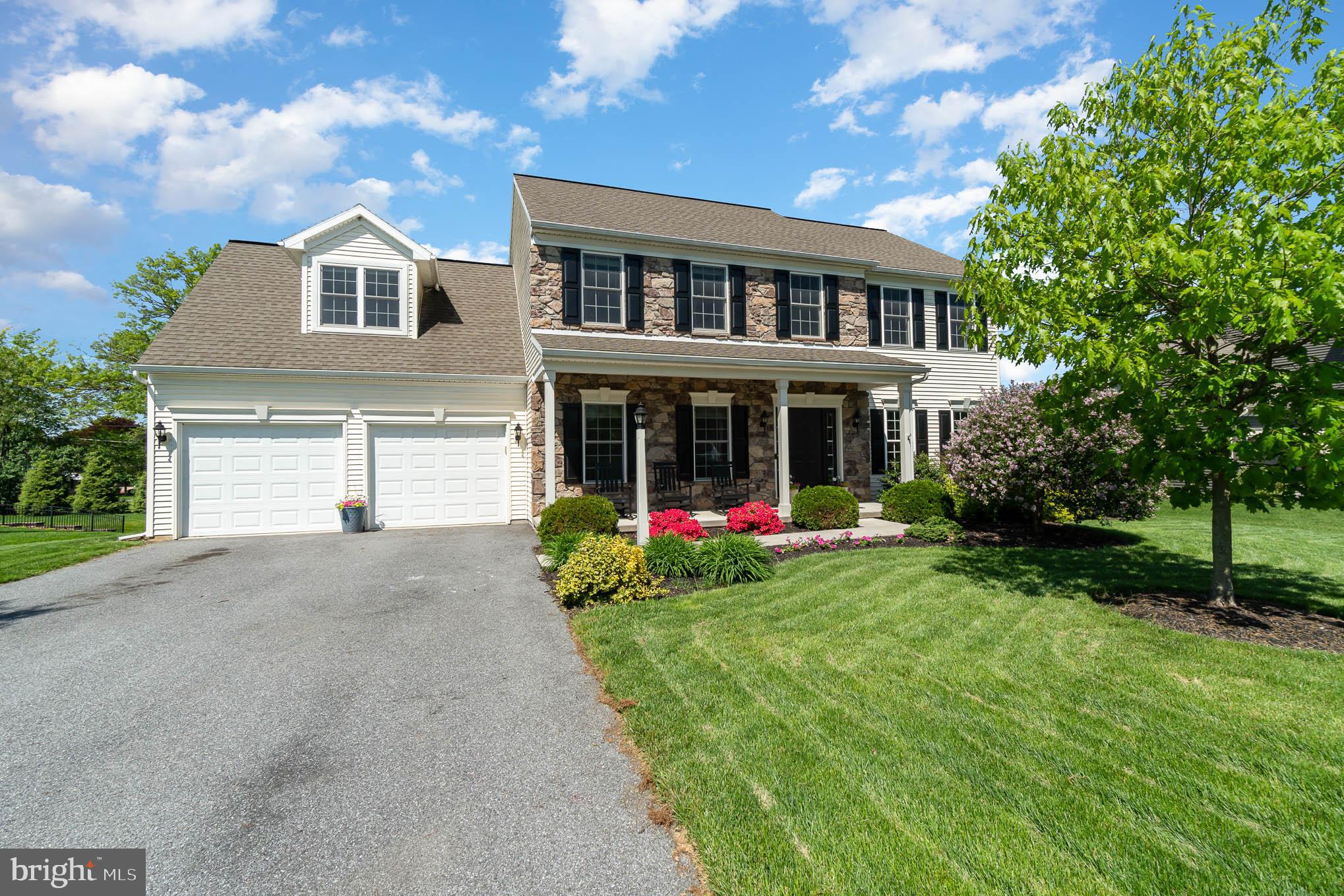 If you've been looking for a house to call home, this is the one! Located just outside of downtown Lititz, this 4 bedroom home with 2 car garage welcomes you with an inviting front porch. Once you've finished relaxing on the covered front porch, head in to the tastefully decorated home with updated flooring throughout. From the large entry way on one side you have access to the living room, or potential first floor home office, on the other side you have a formal dining room with tray ceiling and chair rail molding. The kitchen has two tone cabinets, granite counters, and is open to the light filled family room with Gas fireplace. Head out back where you see yourself spending summer days on the deck overlooking the fenced in back yard. On the second floor you will find 4 bedrooms including a primary suite, and a conveniently located 2nd floor laundry! Don't miss the fully finished basement with half bath. This beautiful home is sure to check all of the boxes on your wish list so schedule a showing today!
