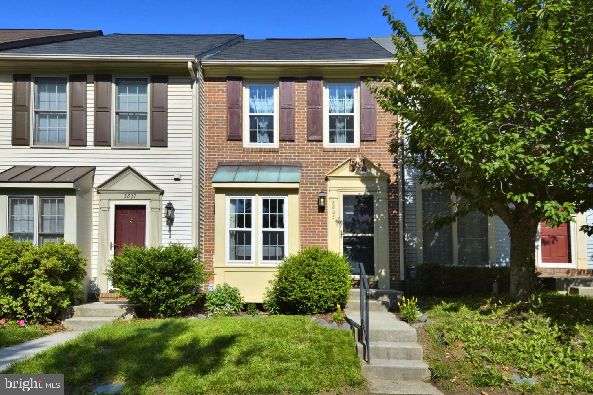 Don't delay seeing this well maintained 3 level townhouse with 2BR, 3BA on upper level, open main level floor plan, eat in kitchen leading to outdoor patio and lawn, NEW windows installed 2012, Rec room and office in lower level with full bathroom!  Renovated community room, pool access, playground, pond. Close to rt.29, ICC, shopping centers!