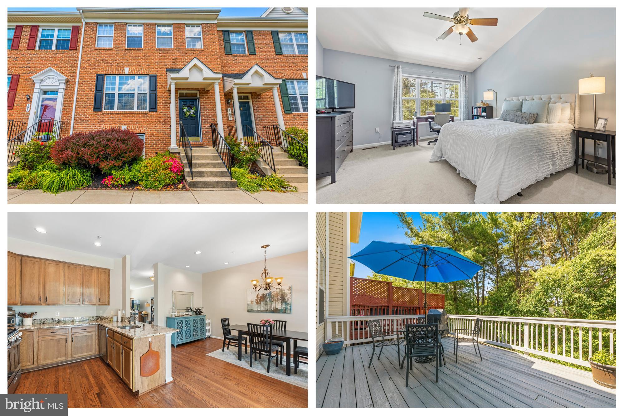 RARELY AVAILABLE 4 bedroom + 3.5 bathroom Orchard Ridge townhouse in immaculate condition. Abundant light and hardwood floors feature prominently on the main level with an updated kitchen that has a large dining area leading out to an oversized deck. The upstairs level features 3 bedrooms, 2 full bathrooms and a conveniently located laundry closet. The spacious primary bedroom has an en-suite bath, walk-in closet and vaulted ceiling. The lower level features a large family room with a gas fireplace, a full bathroom, plenty of storage and a walk-out to a brick paver patio and fully fenced yard. There is also a lower level bedroom with partial daylight and closet space. Plenty of unassigned parking for 2 (or more vehicles). Located super close to the Kentlands, and a short distance to I-270, downtown Crown and Rio. If you've been waiting for the perfect place to call home--look no further--THIS IS IT!