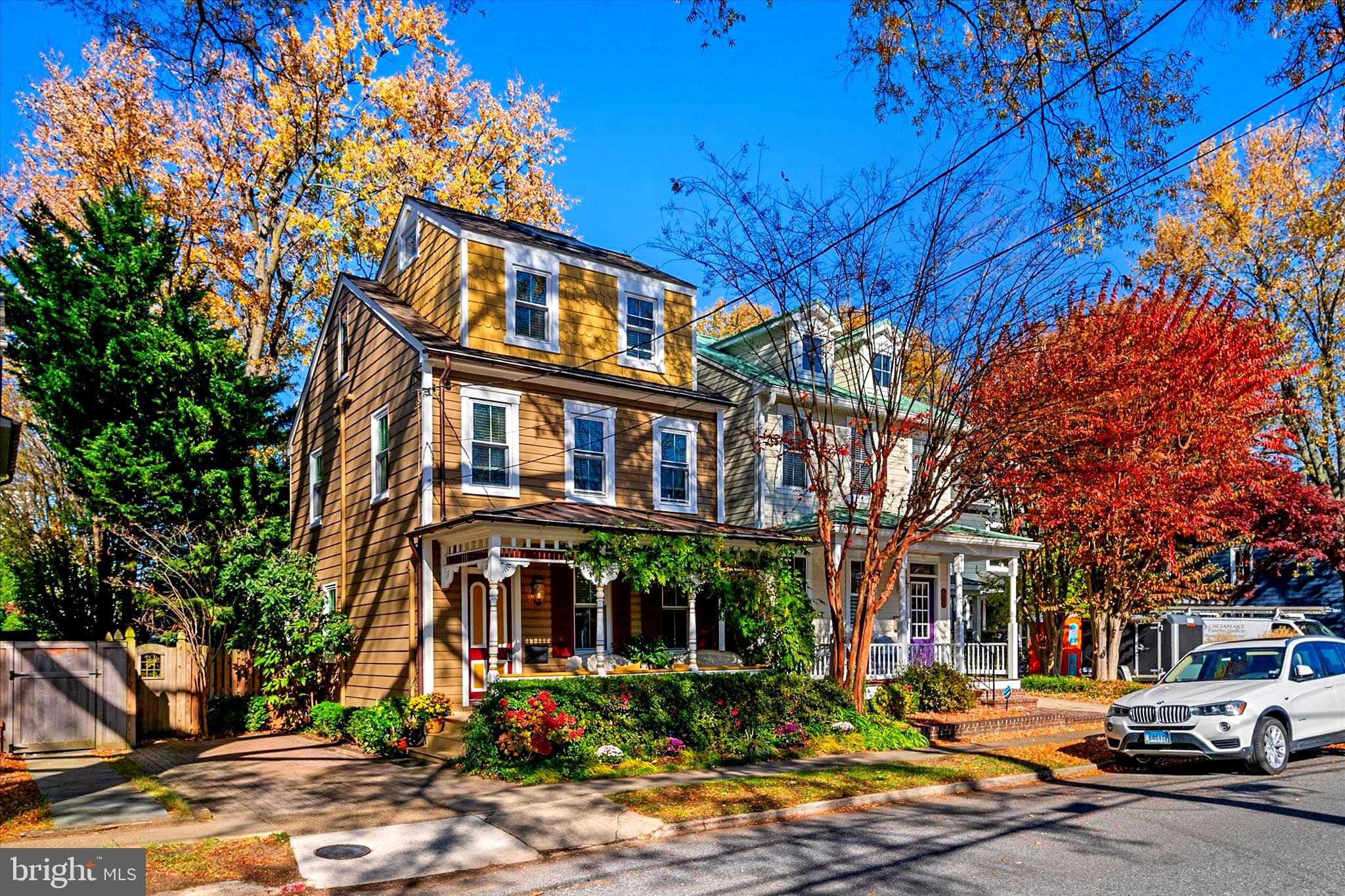 So much Character you're compelled to smile each time you enter this home!! 

Incredible Opportunity in the Heart of Eastport! Beautifully updated 3-story Victorian located on the Eastport Peninsula. Features include off-street parking, a welcoming front porch (2000), Windows and roofs replaced (2025) including gutters w/gutter guards. Wood floors, and impressive chef’s kitchen with beautiful granite counters, Viking appliances (6-burner stove), and vented hood - all enhanced by a large skylight in the center of the kitchen and a captivating view into the enchanting backyard provided by a large 3 window slider. When you are inside this home you sense nature has joined you.

Upper two levels offer space brought to life with a large skylight highlighting the 3rd floor bedroom w/remodeled bath. While the 2nd floor sports 3 skylights w/solar shades, small office/library, washer/dryer closet, Bedroom, and a remodeled bathroom. The detached structure introduces 2 additional large skylights w/solar shades, and lots of additional windows providing a bright and airy ambiance.

Energy-efficient appliances, including a gas on-demand water heater (2020), fully encapsulated crawl space (2025), Flexible heating and cooling options with ornate radiator heat complimented by five mini-split units providing a total of 48,000 BTUs for heating and cooling (entire A/C system new 2025) - just enhance year-round comfort and efficiency & have earned this home an Energy Star Certificate from BGE

 The mesmerizing private & fully fenced backyard (new 2020) just calls to you! New rear porch (2024) and adjoining brick patio maneuver strategically around the mature native trees and lush landscaping. A very inviting & tranquil stage postured perfectly for relaxing and entertaining.

The detached accessory structure offers endless possibilities: office, studio, hobby or game room, gym...or add a bathroom to create a charming 'casita'. 
And don't forget.....there is a bricked off street driveway !! This property is move-in ready—just bring your personal touch! Seller will consider all offers !!!
