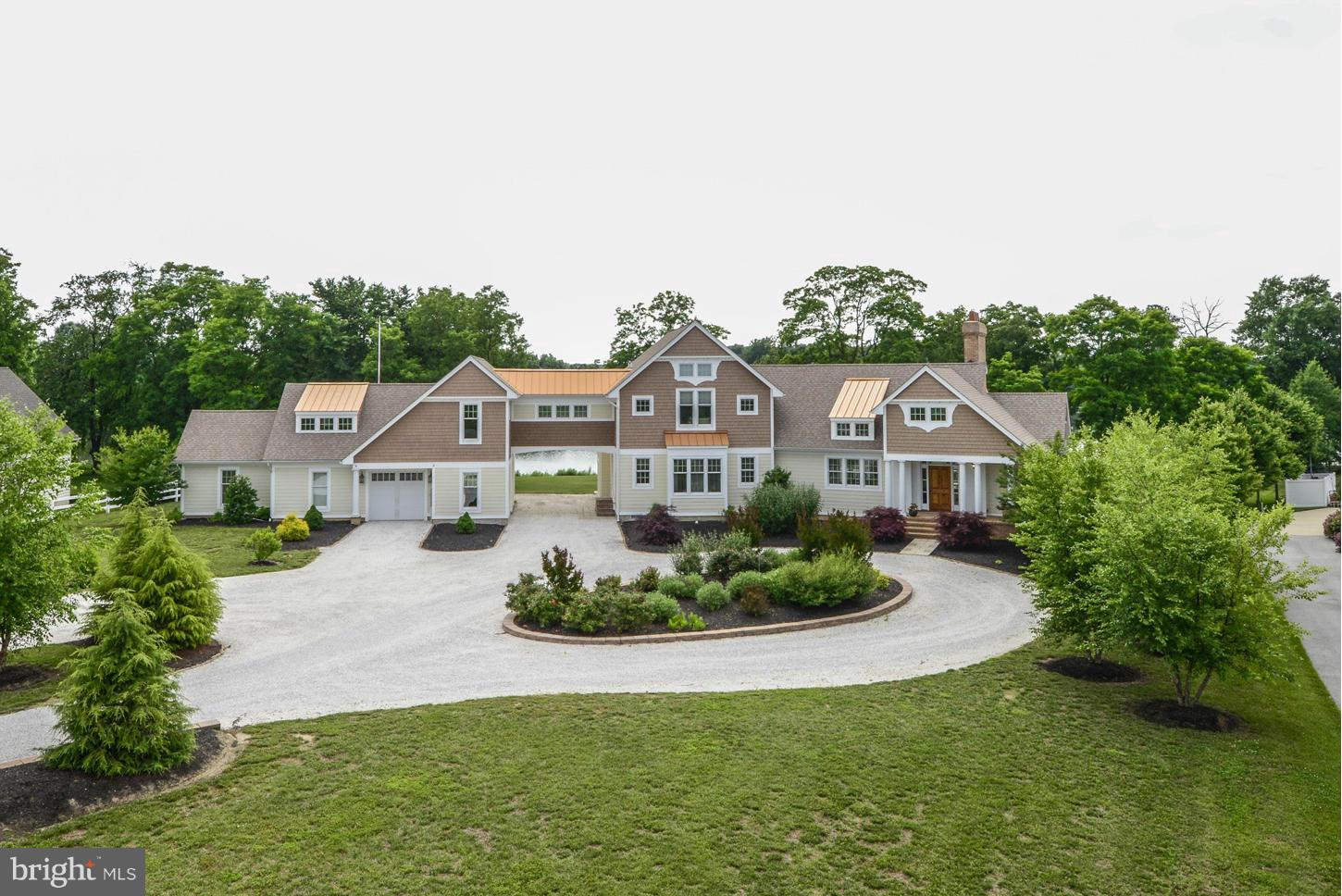 Designed by award winning architect Gregory Sparhawk, 4700+ sq ft of beautiful living in this unique WF property at the mouth of the Corsica River. Secluded cove with deep water and long sandy beach! Detail in abundance, 10' ceilings, deep mouldings, white oak floors many windows with fabulous views. Further space available for in  laws,nanny etc.