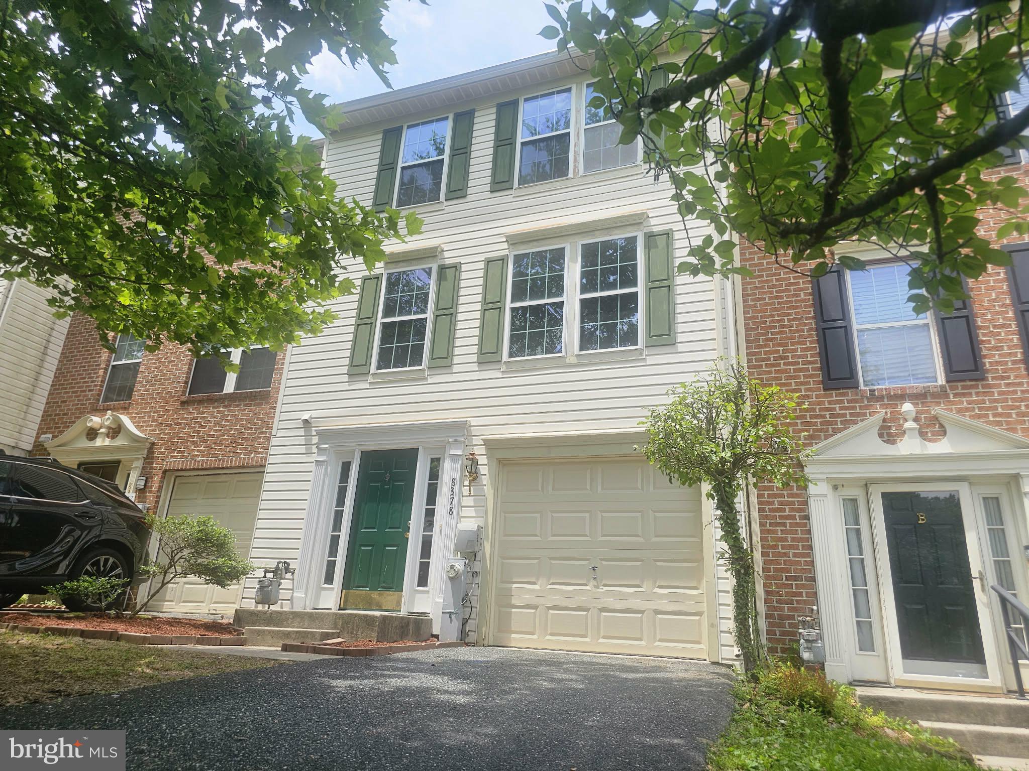 Welcome to 8378 Tapu Court, a spacious 3-bedroom townhome ideally located in the heart of Nottingham, close to shopping, dining, major commuter routes, and everyday conveniences.
One of the standout features of this home is the attached garage and private driveway, providing off-street parking for multiple vehicles—a rare find in this community! The main level, 2nd floor,  offers a bright and inviting living room, an open dining area with French doors leading to the rear patio and backyard, and a functional kitchen with center island and ample cabinet space.
The finished lower level provides additional living space perfect for a family room, home office, workout area, or recreation room, along with a convenient half bath, laundry area and interior access to the garage. Upstairs, 3rd level, you'll find 3 comfortable bedrooms, including a spacious primary bedroom with walk-in closet. The hall bath features a double-sink vanity and plenty of room for busy mornings.
Step outside to the rear patio, offering space for outdoor entertaining, grilling, or simply relaxing while enjoying the tree-lined setting behind the home. With central air, a flexible floor plan, attached garage, driveway parking, and a highly convenient Nottingham location, this home offers exceptional value and opportunity! Inspections are welcome for informational purposes only, sellers prefer to sell As Is.