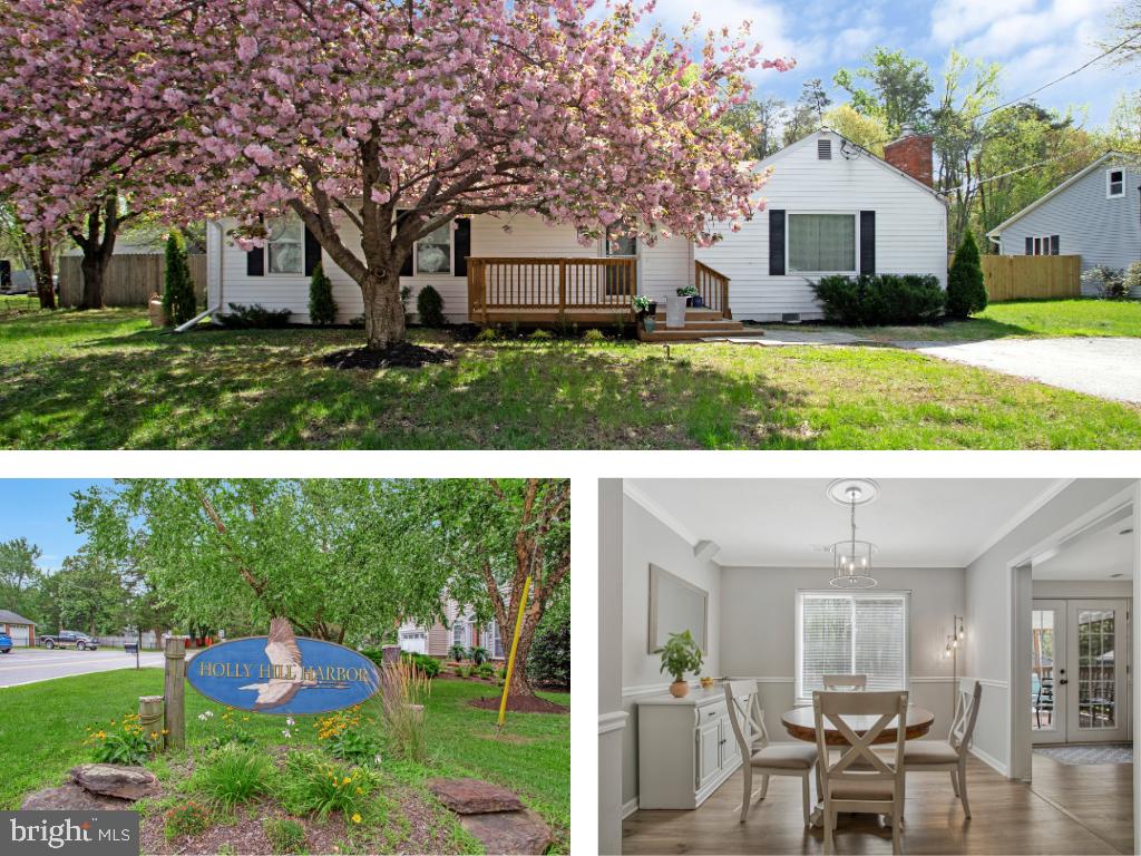 Welcome to Holly Hill Harbor, a peaceful water-privileged community on the scenic Mayo Peninsula in Edgewater, Maryland. Known for its family-friendly atmosphere and relaxed coastal feel, residents enjoy access to a community beach, playground, and boat ramp—perfect for embracing the Chesapeake lifestyle.

Situated on a beautiful .44-acre flat lot, this home offers exceptional outdoor living with a fully fenced backyard, mature trees, and a serene setting that provides both privacy and space—enhanced by a privacy fence for added seclusion. The covered deck is ideal for grilling, entertaining, or simply relaxing during the warm months, while the welcoming front porch adds classic charm and curb appeal. Ample parking and two storage sheds provide convenience and functionality.

Inside, you���ll find stunning luxury vinyl plank flooring flowing throughout the main living areas and an enormous living room filled with natural light. The expansive kitchen features abundant cabinetry, granite countertops, and a well-appointed appliance package, offering both style and practicality. A traditional dining room provides the perfect setting for gatherings and everyday meals.

The updated bathroom boasts stone flooring, a large vanity, and a tub, combining durability with timeless design. Additional recent improvements include a new well (just 6 months old) and a water softener (approximately 1 year old), adding value and peace of mind.

With generous outdoor space, inviting interior finishes, and access to sought-after community amenities, this home delivers the ideal blend of comfort, privacy, and water-oriented living in one of Edgewater’s most desirable neighborhoods.