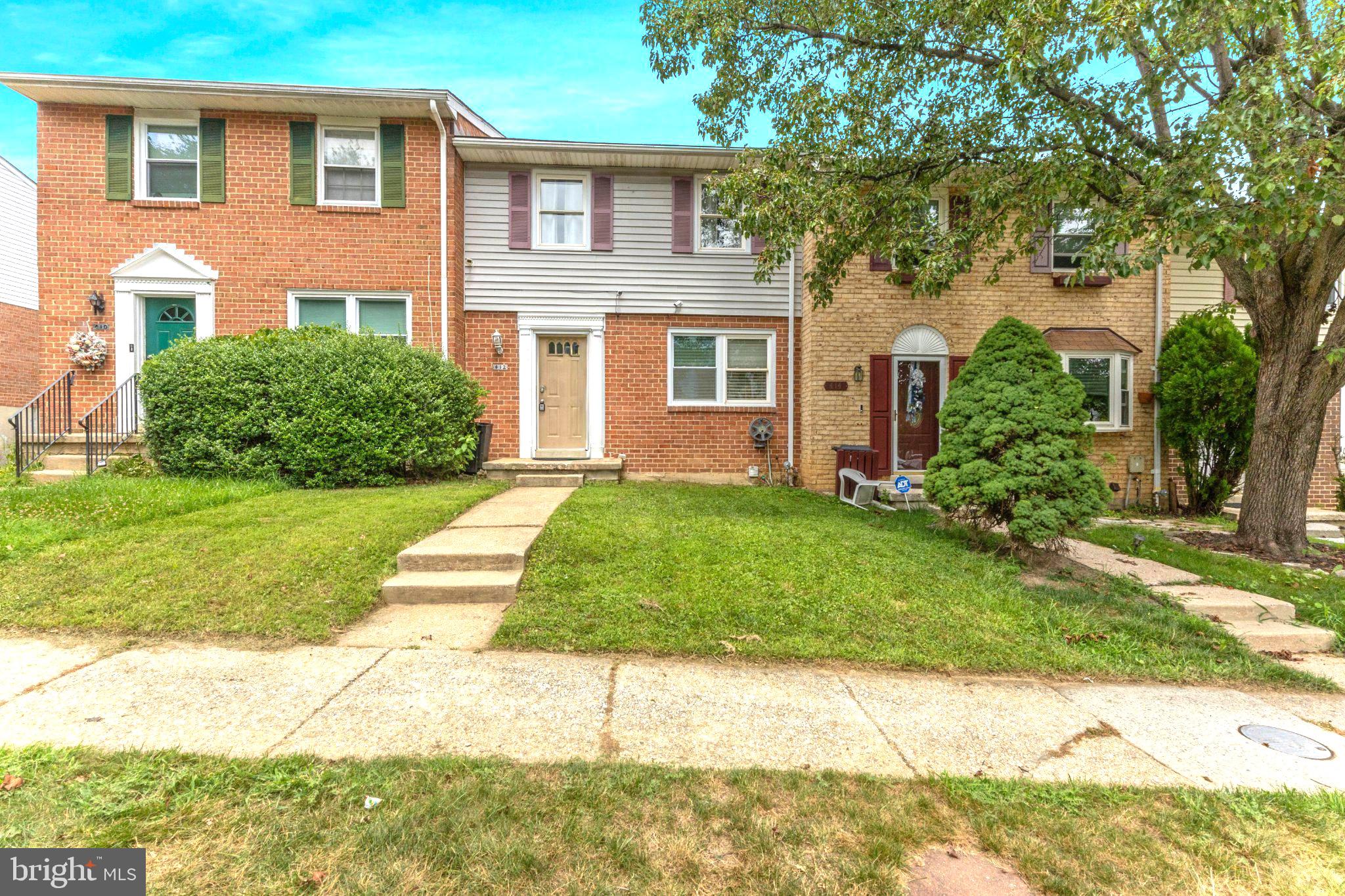 Welcome to 412 Falling Spring Court. You don't want to miss this updated two years ago townhome.  This home has 3 bedrooms and 1-1/2 bathrooms. This home is located in Reisterstown in the lovely Worthington Meadow Subdivision. It's only 2 miles from the from the historic main street. Now it's just waiting for its new owner. Please pardon our dusk contractors are still working on small repairs.