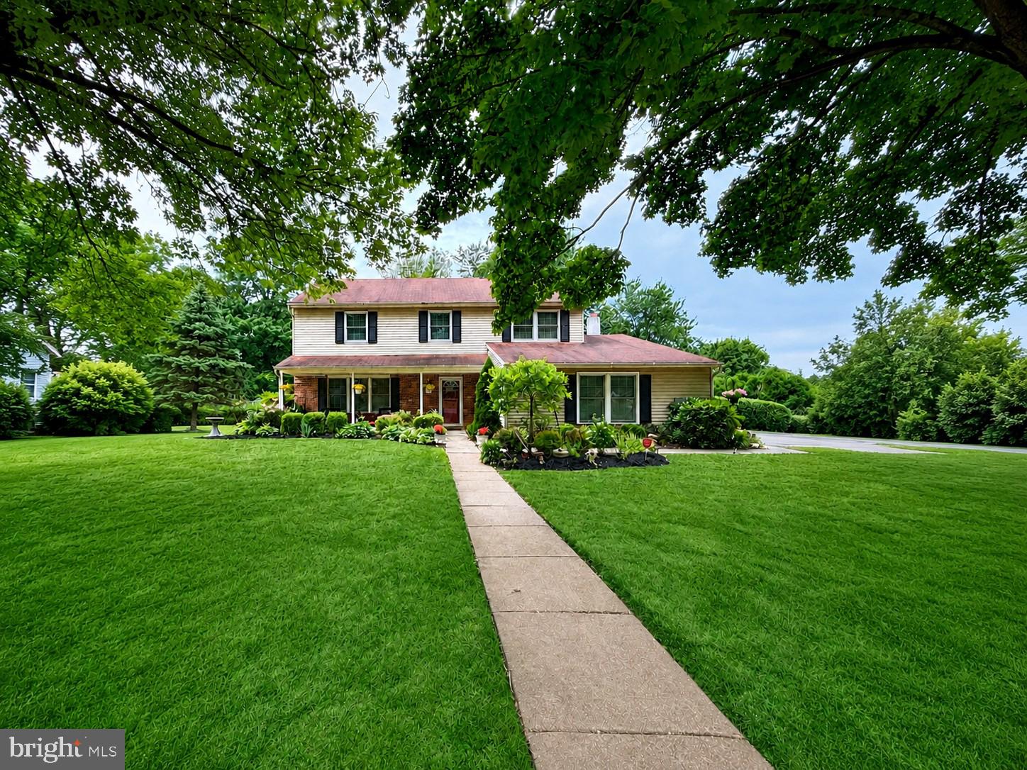 Welcome to this beautiful 4-bedroom, 2.5-bath Colonial located in the highly desirable Oxford Glen community within the award-winning Pennsbury School District. This well-maintained home offers exceptional curb appeal with its welcoming front porch, manicured landscaping, and attractive exterior.

Inside, you'll find a freshly painted interior with spacious living areas designed for both comfortable everyday living and effortless entertaining. The updated kitchen features modern finishes and opens to the main living spaces, while all 2.5 bathrooms have been tastefully renovated. The charming Pottery Barn-inspired laundry room includes convenient side-door access to the yard.

Step outside to a covered patio, perfect for outdoor dining, relaxing, or hosting family and friends. A spacious 2-car garage and an extended driveway provide ample parking for residents and guests.

Conveniently located near shopping, dining, parks, and major commuter routes, this home offers the perfect combination of comfort, style, and an unbeatable neighborhood location. Don't miss the opportunity to make this Oxford Glen gem your own!