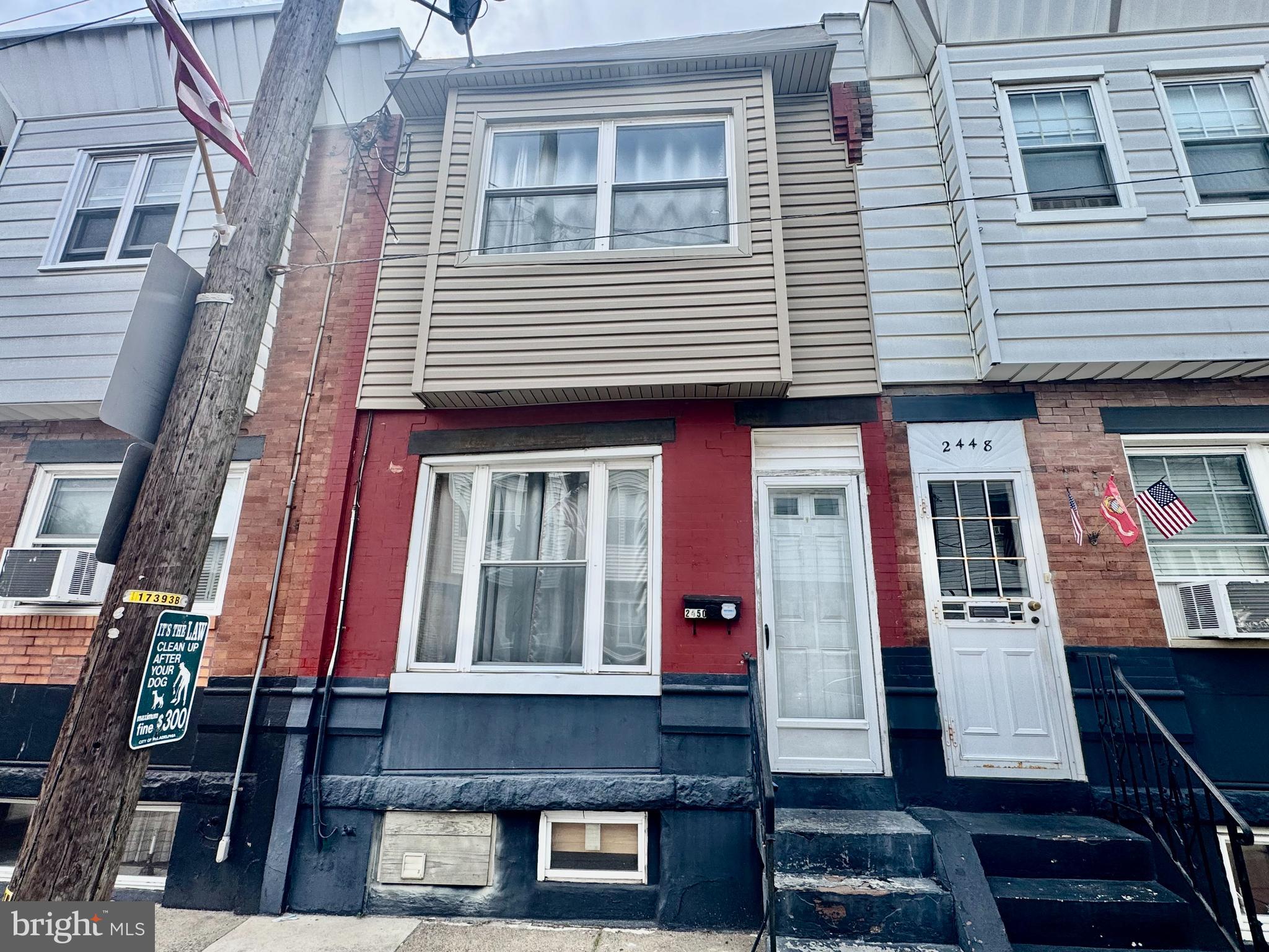 Welcome to 2450 S American St in Philadelphia! This well-maintained home features 3 spacious bedrooms and 1 full bathroom, offering a comfortable and functional layout. The property includes a private backyard—perfect for relaxing or entertaining—as well as central HVAC for year-round comfort. The roof was replaced just a few years ago, adding peace of mind for the next owner. Ideal for a first-time homebuyer or an investor looking to generate rental income, this property is a great opportunity in a convenient location.