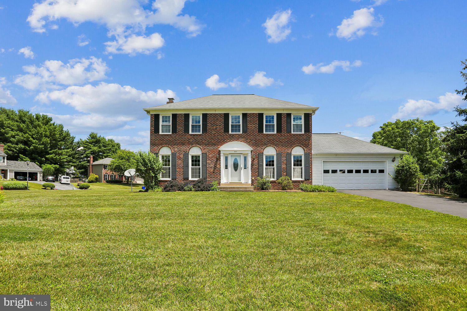 Beautiful, well-maintained home in sought after Mount Airy. Home has been exceptionally maintained, including all major systems in the home.  Home is just waiting for your cosmetic touches and is priced accordingly. Brick front with 4 Bedrooms, 2 full, and 2 half baths. Large corner lot with lots of outdoor space to relax and entertain including a screened in porch/deck, and an ADDITIONAL deck. Kitchen has updated countertops and opens into the family room which boasts a gorgeous brick/ wood-burning fireplace.  4 bedrooms upstairs with 2 full bathrooms. The basement is partially finished with a half bathroom, and a walkout to the private backyard. The unfinished space is very large and has endless potential for additional living space. Welcome Home!