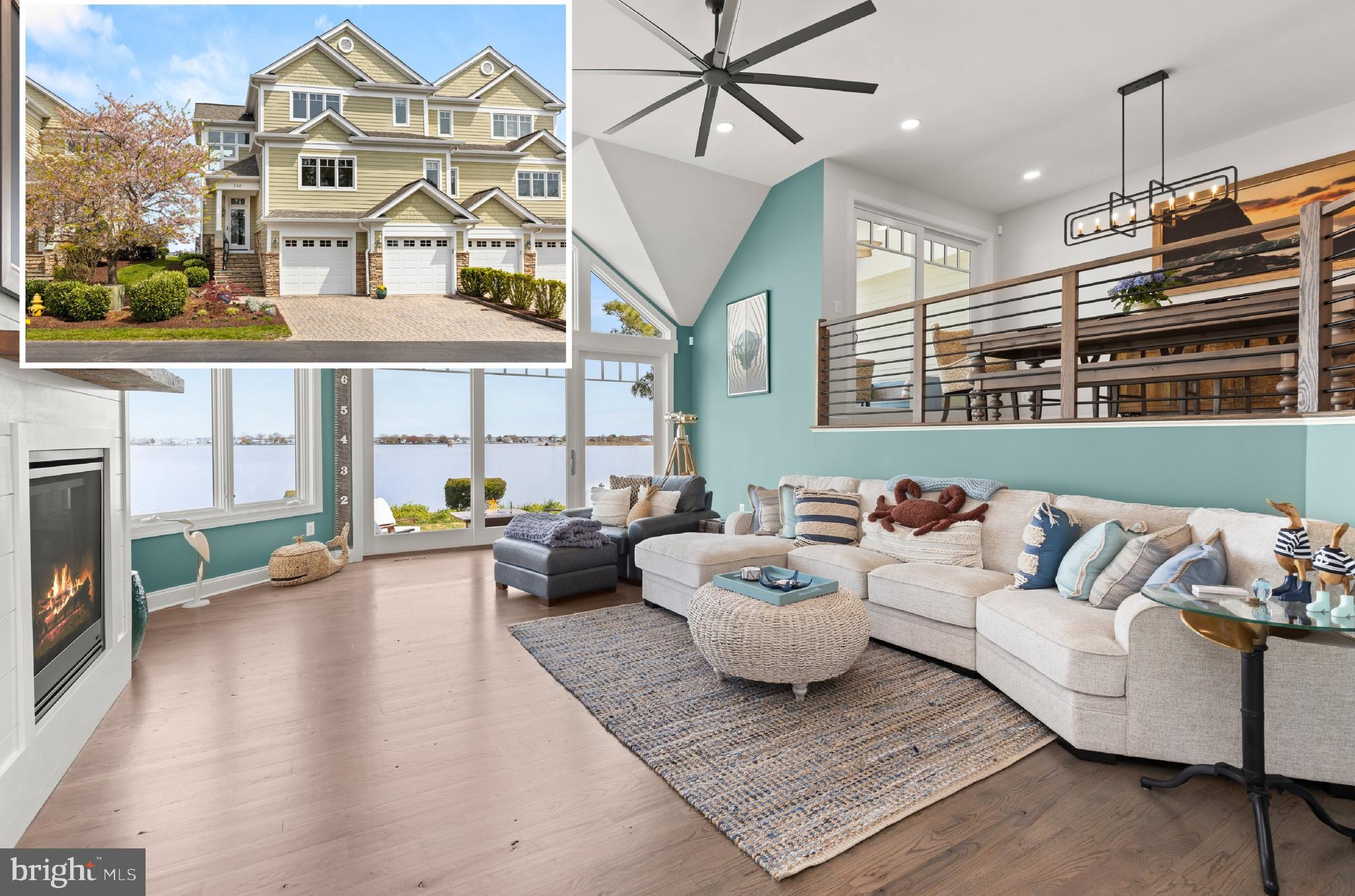 Indulge in the epitome of luxury living with this fully renovated  and furnished home in the prestigious Narrows Pointe Community. With over 3,000 square feet of custom finishes and stunning panoramic water views from nearly every room, this home is sure to take your breath away.
Step inside to be greeted by a grand foyer with a custom bench, leading into a spacious living room with vaulted ceilings and a cozy fireplace. Walls of windows frame the picturesque water views, allowing you to enjoy spectacular sunrises and sunsets every day.
Featuring a gourmet kitchen with Mouser custom cabinets, built in icemaker and upgraded appliances. The dining area boasts a heated waterside deck. Adjacent to the view of the Chester River there are two guest suites with private bathrooms, both overlooking the Marina. The home office space has views of the water from each side of the peninsula. The waterfront primary suite boasts a custom-built closet and custom bathroom cabinetry as well as a now private balcony, perfect for relaxing and taking in the serene surroundings.
No detail has been overlooked in the design of this home, with high-end upgrades including oak hardwood flooring, Carrier heat pumps, a tankless water heater, and heated floors in the lower level and primary bathroom and walk in closet. The garage has been finished with epoxy coated floors and a Carrier mini split unit for climate control. 
Experience the pinnacle of waterfront living in this meticulously maintained and beautifully renovated home. This is a rare opportunity to own a piece of paradise in the exclusive Narrows Pointe Community.